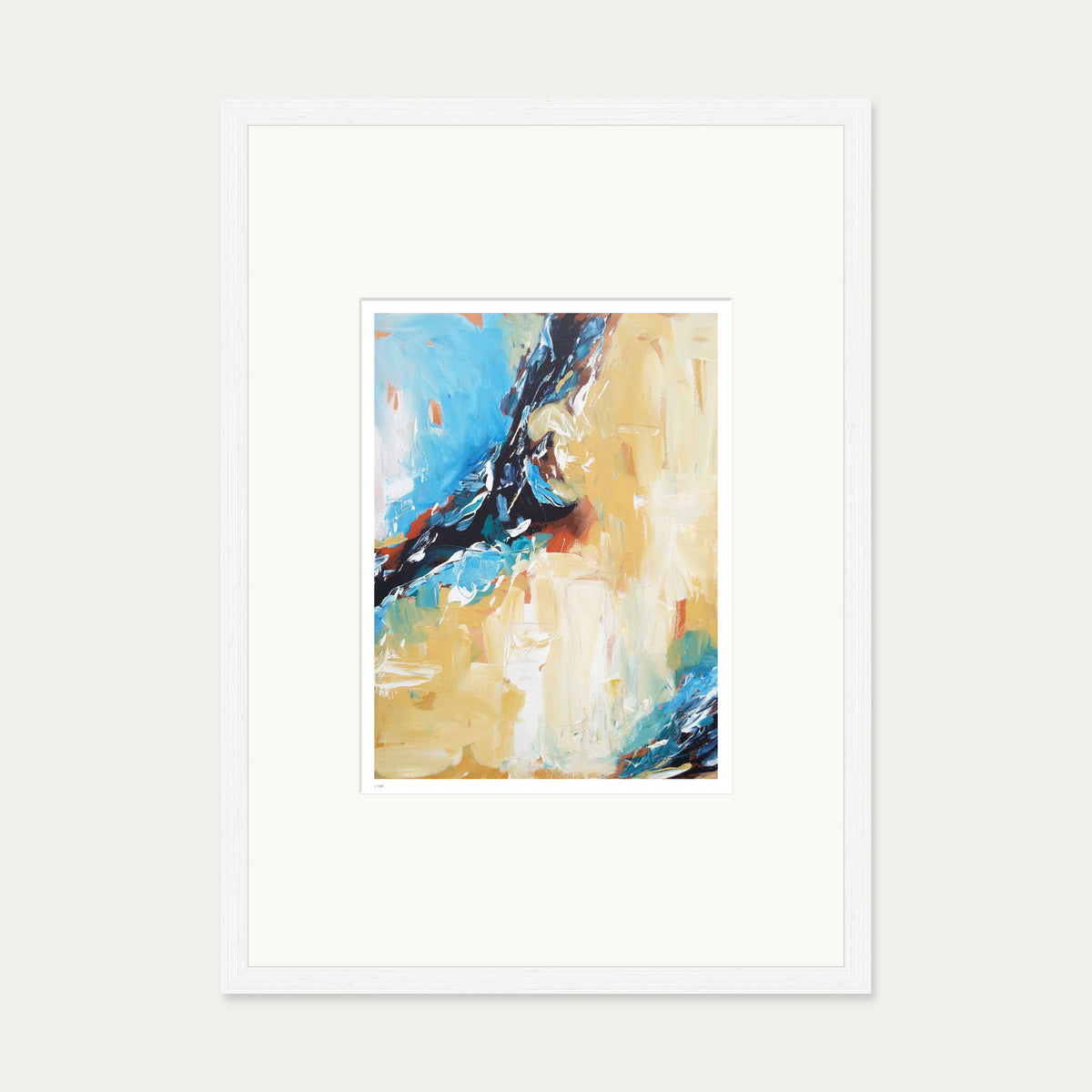 Colour Block 31 Limited Edition Print — 50 x 70 cm — White Frame