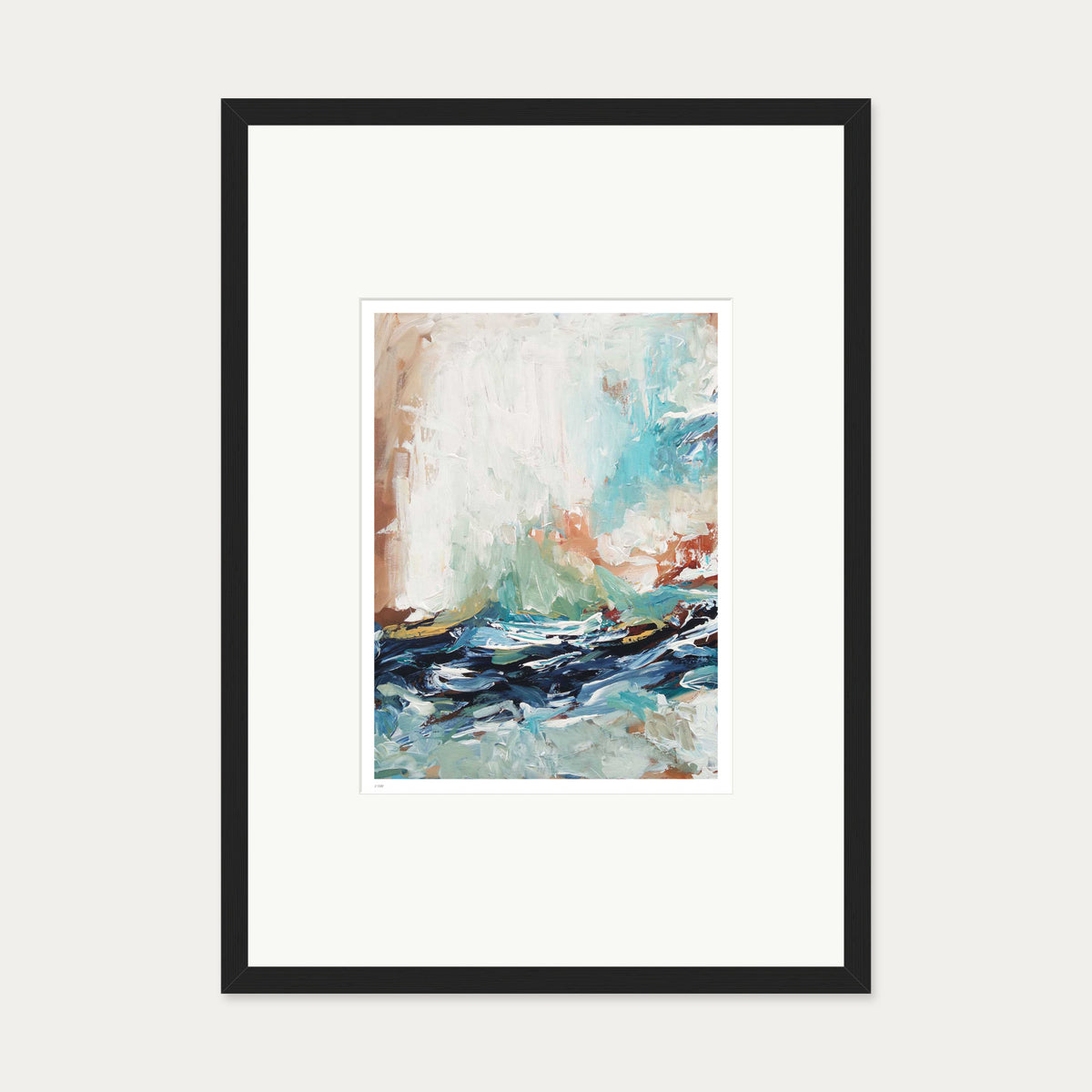 Colour Block 33 Limited Edition Print — 50 x 70 cm — Black Frame