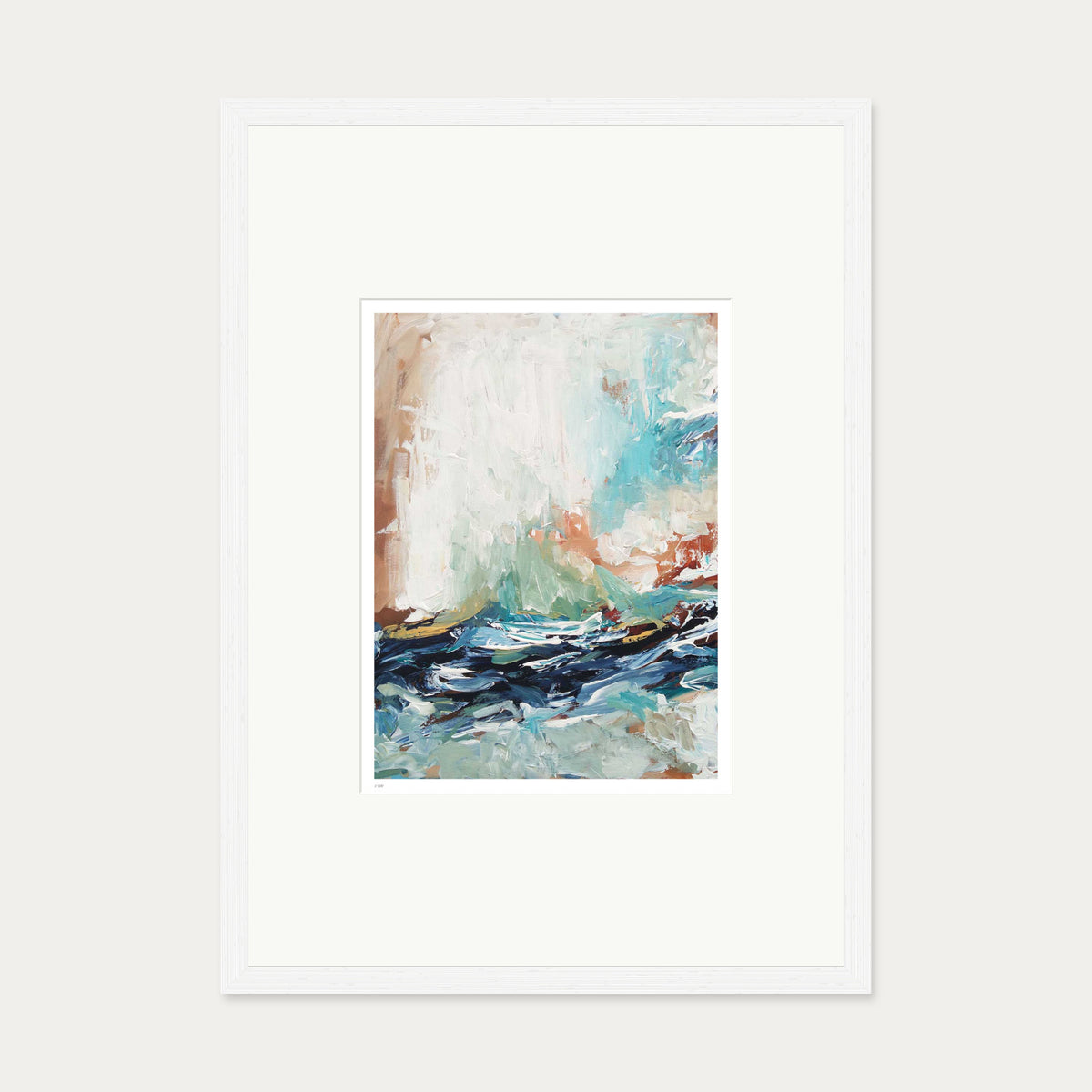 Colour Block 33 Limited Edition Print — 50 x 70 cm — White Frame
