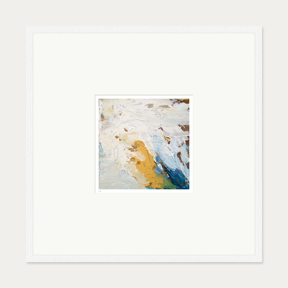 Colour Block 35 Limited Edition Print — 70 x 70 cm — White Frame