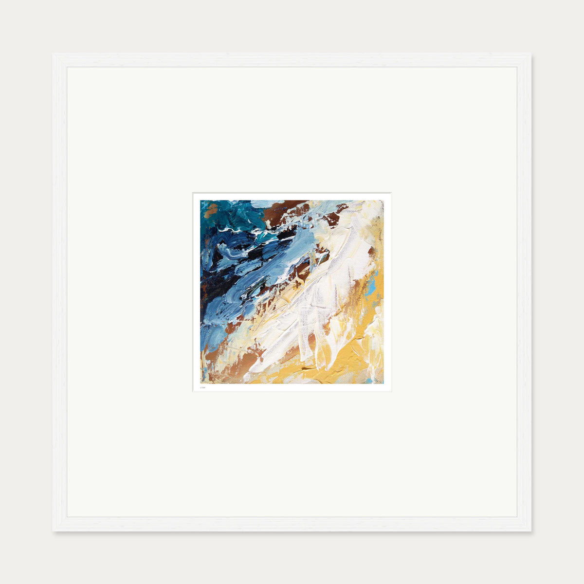 Colour Block 37 Limited Edition Print — 70 x 70 cm — White Frame