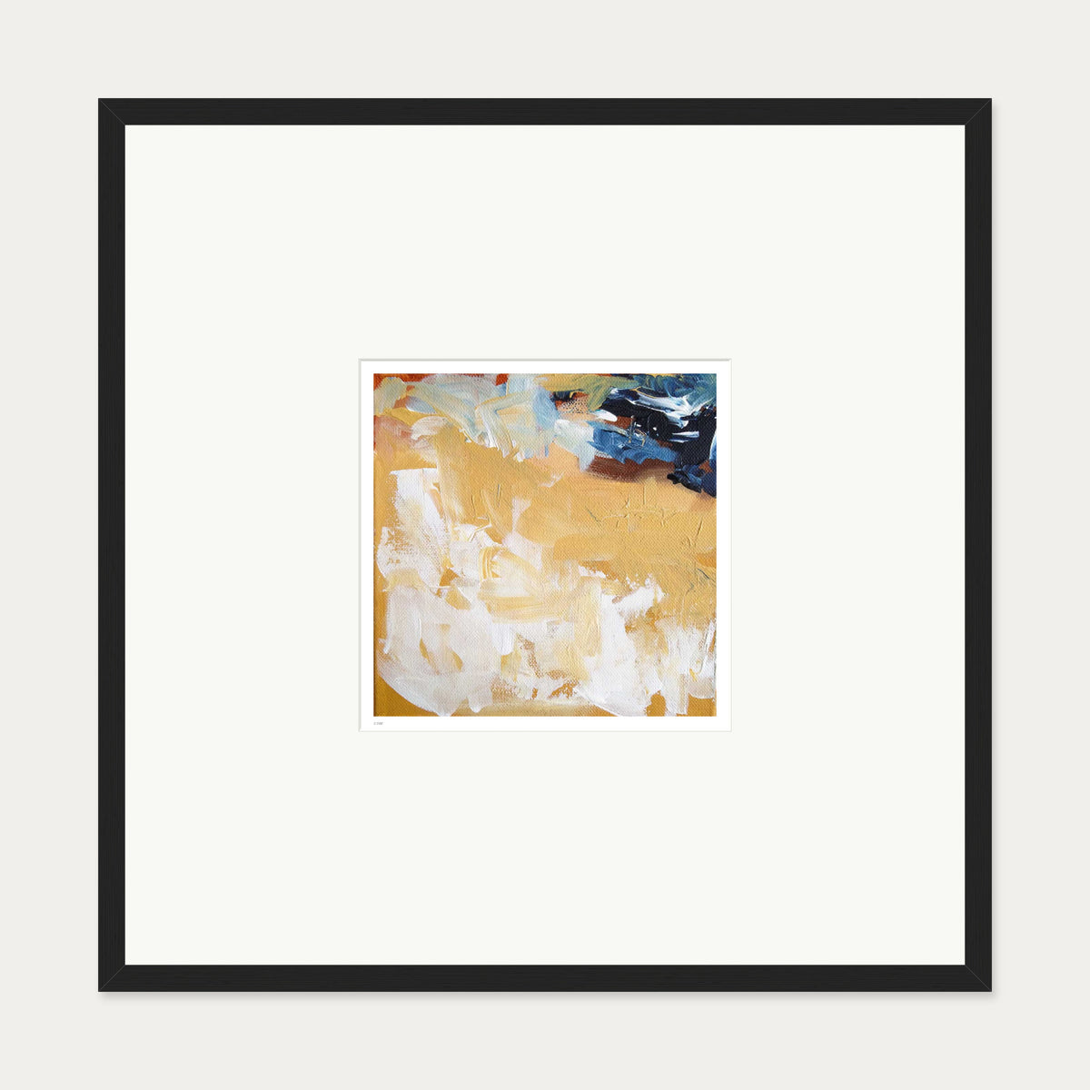 Colour Block 38 Limited Edition Print — 70 x 70 cm — Black Frame