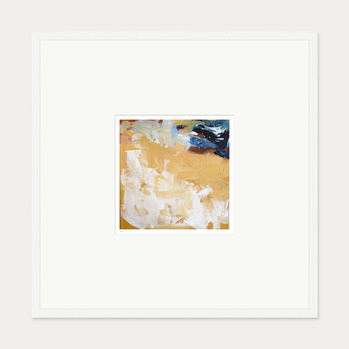 Colour Block 38 Limited Edition Print — 70 x 70 cm — White Frame