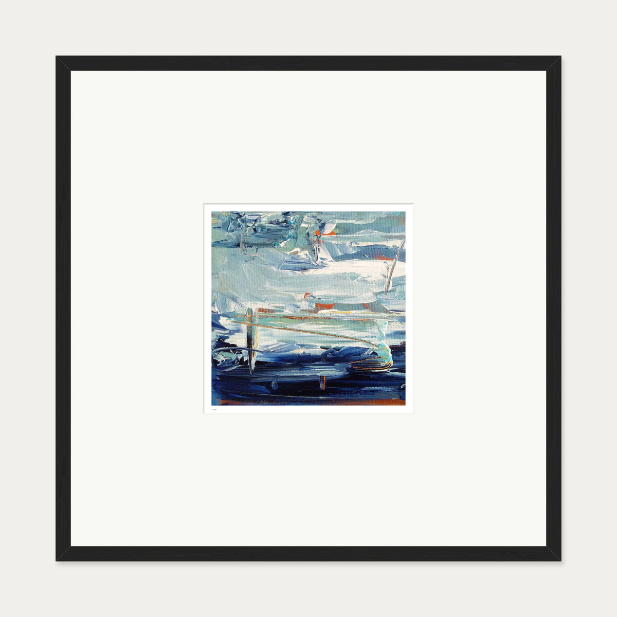 Colour Block 4 Limited Edition Print — 70 x 70 cm — Black Frame