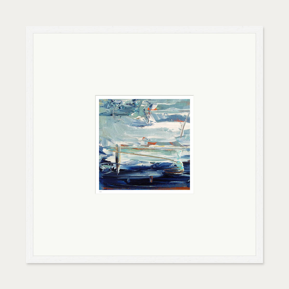 Colour Block 4 Limited Edition Print — 70 x 70 cm — White Frame
