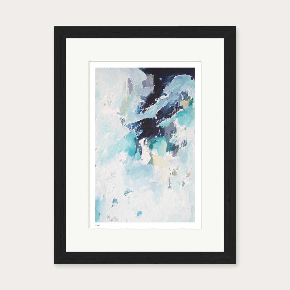 Colour Block 43 Limited Edition Print — 30 x 40 cm — Black Frame