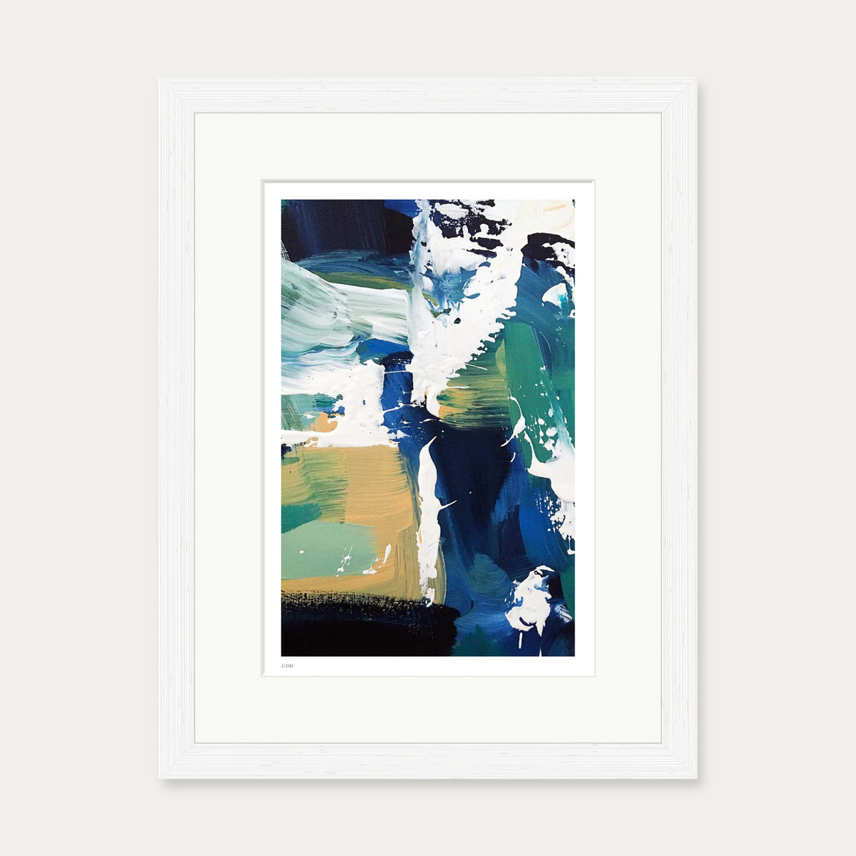 Colour Block 53 Limited Edition Print — 30 x 40 cm — White Frame