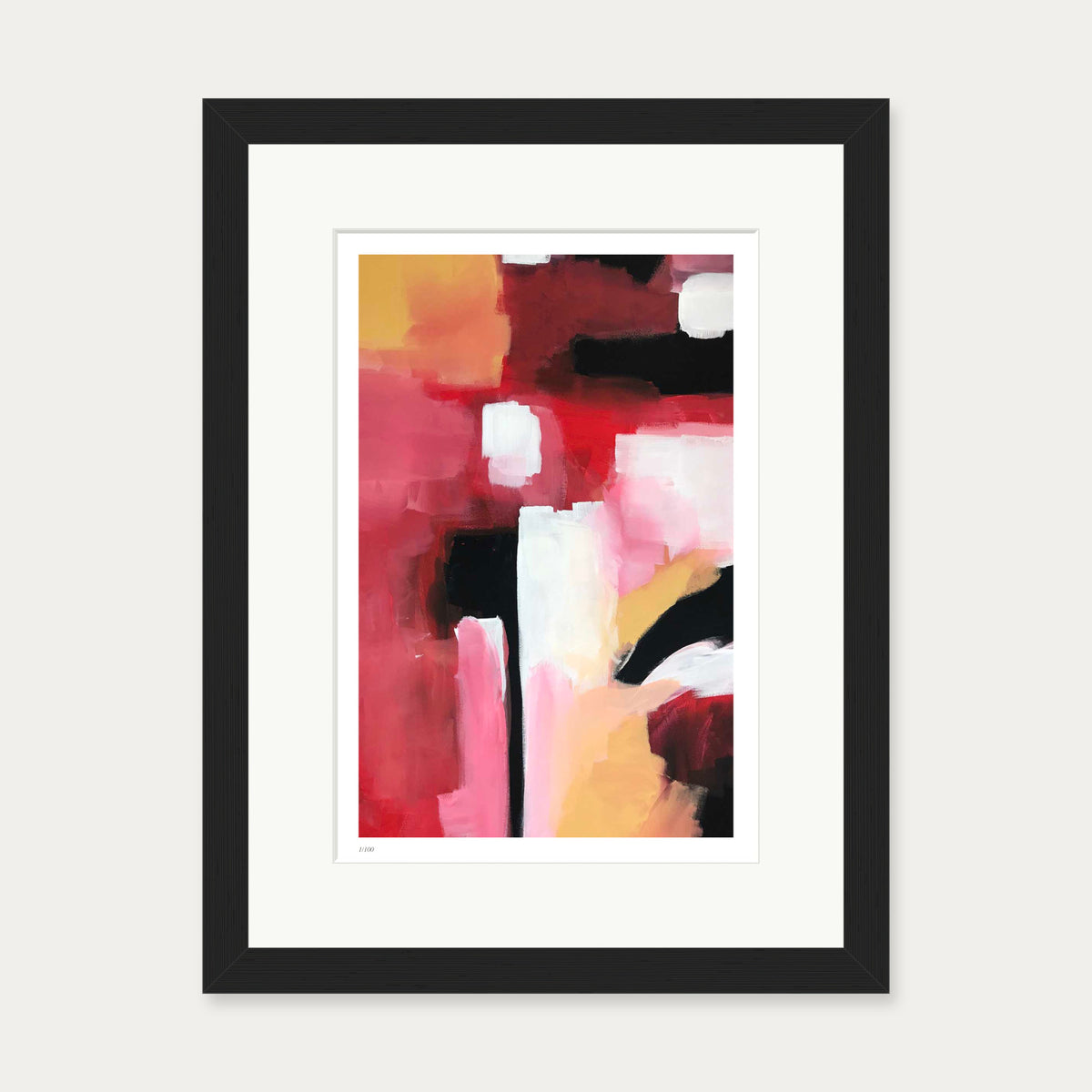 Colour Block 56 Limited Edition Print — 30 x 40 cm — Black Frame