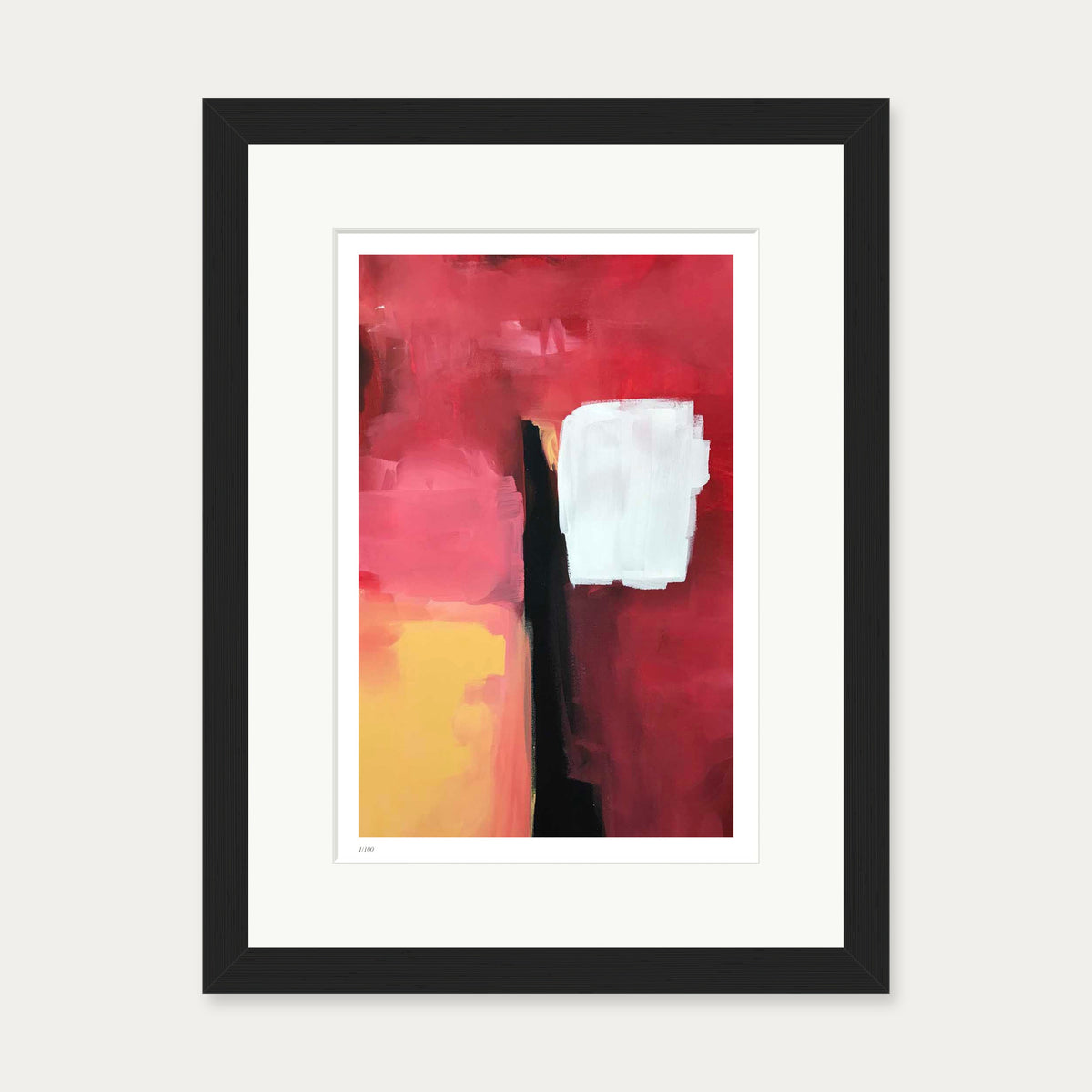 Colour Block 57 Limited Edition Print — 30 x 40 cm — Black Frame