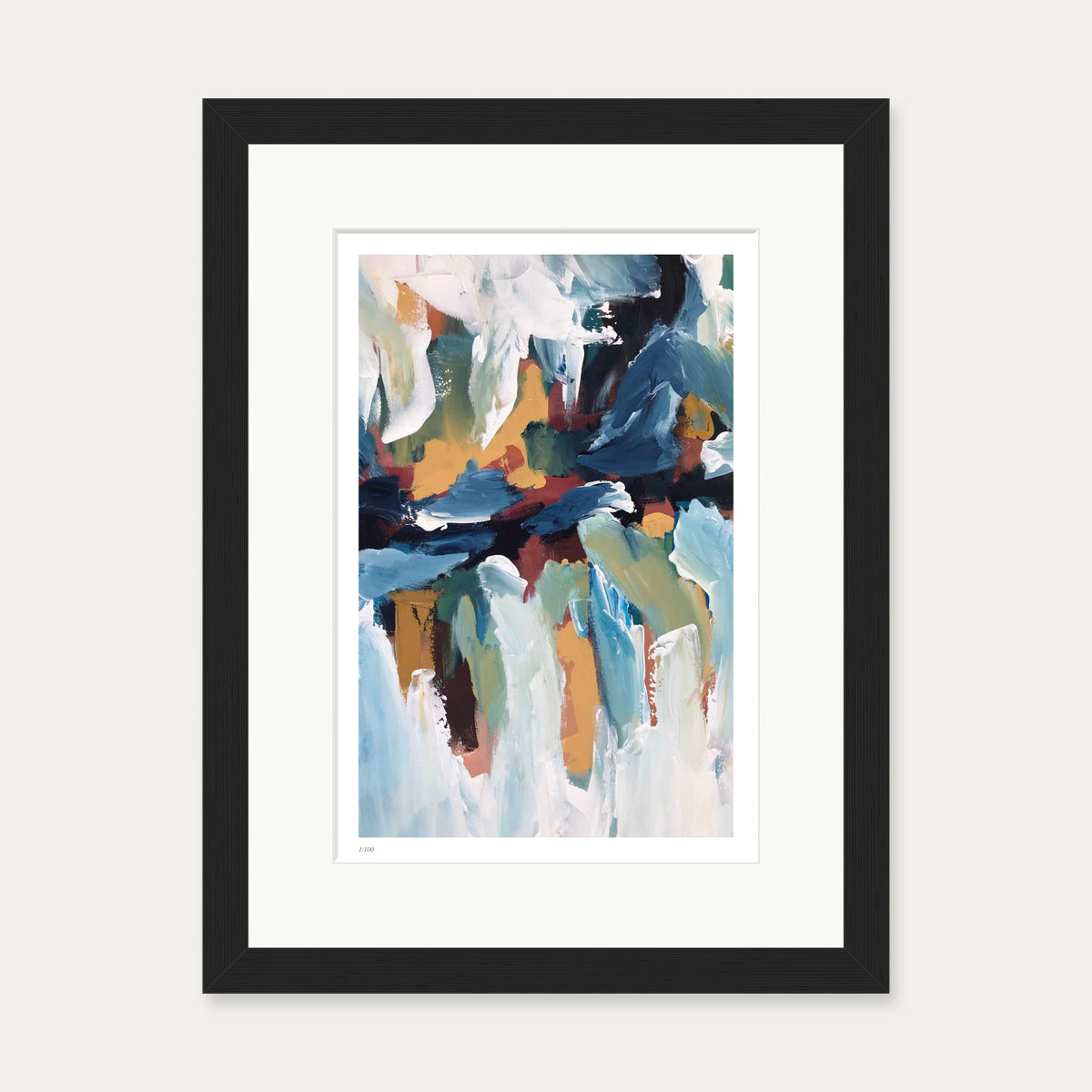 Colour Block 58 Limited Edition Print — 30 x 40 cm — Black Frame