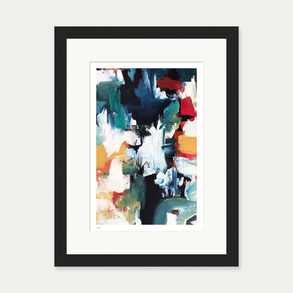 Colour Block 59 Limited Edition Print — 30 x 40 cm — Black Frame