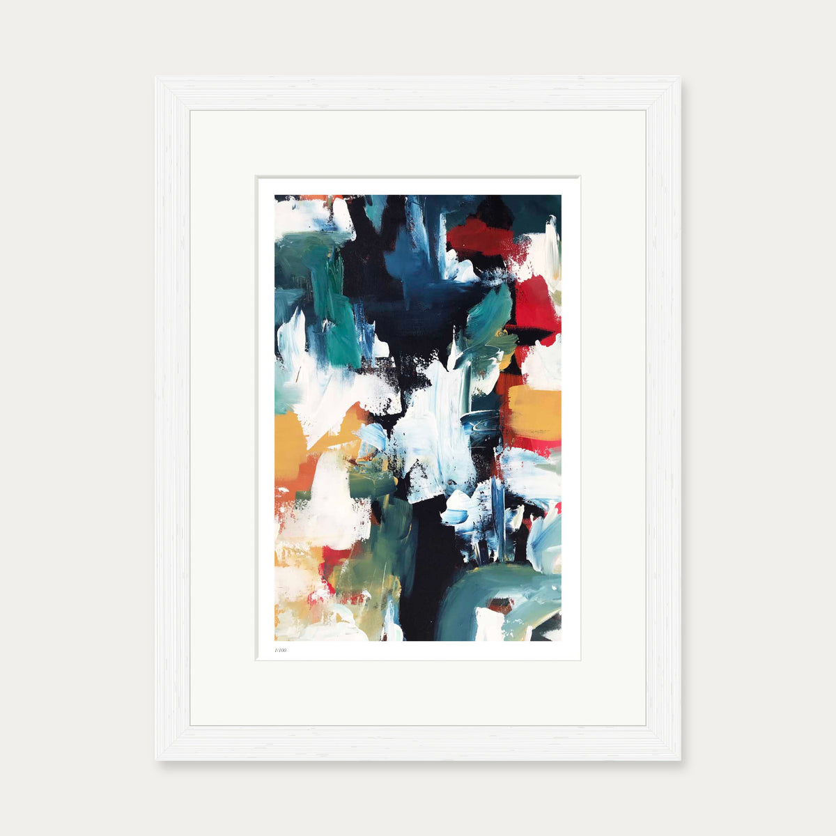 Colour Block 59 Limited Edition Print — 30 x 40 cm — White Frame