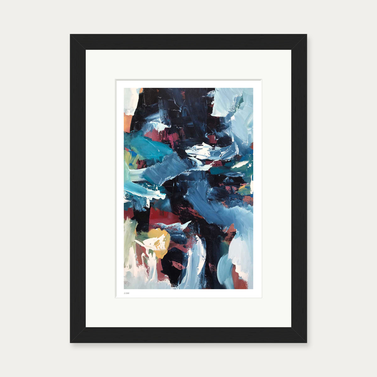 Colour Block 61 Limited Edition Print — 30 x 40 cm — Black Frame