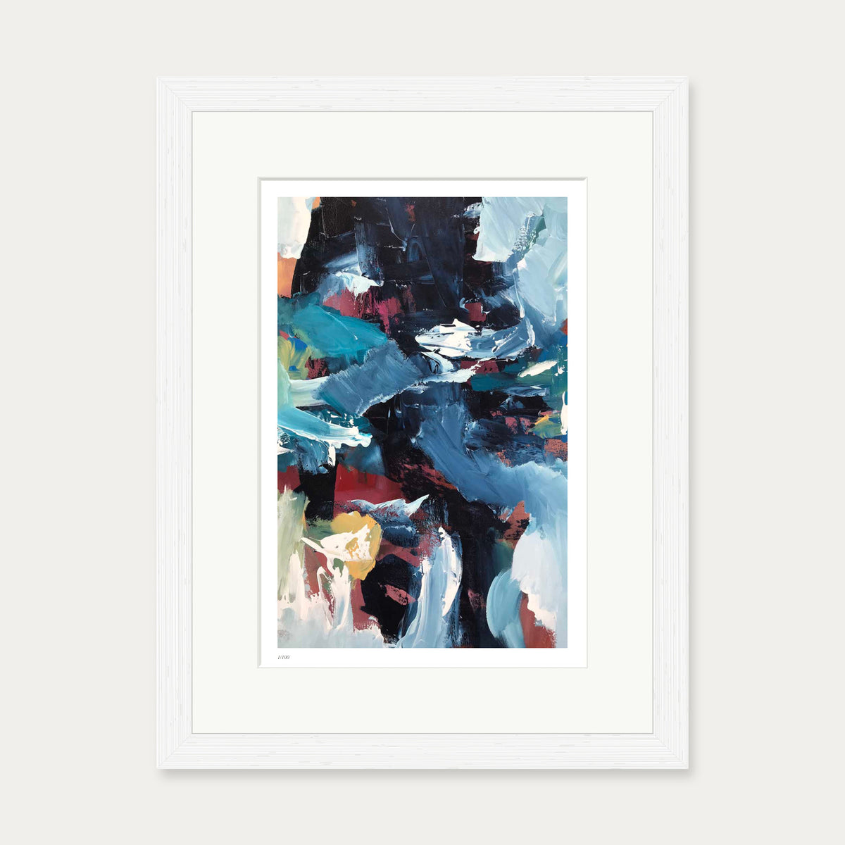 Colour Block 61 Limited Edition Print — 30 x 40 cm — White Frame