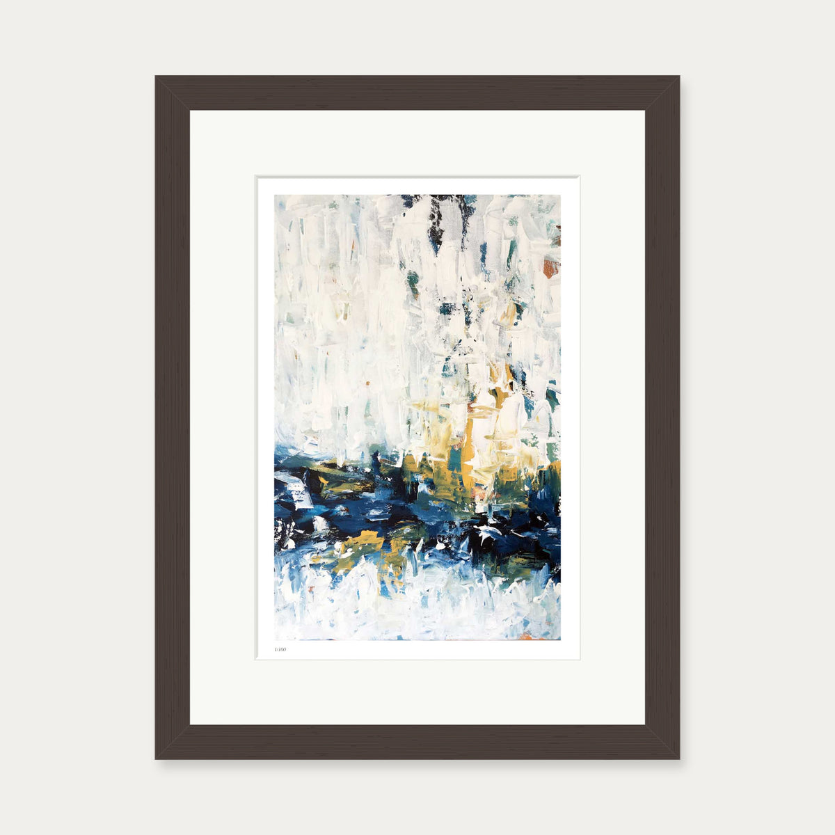 Colour Block 67 Limited Edition Print — 30 x 40 cm — Brown Frame