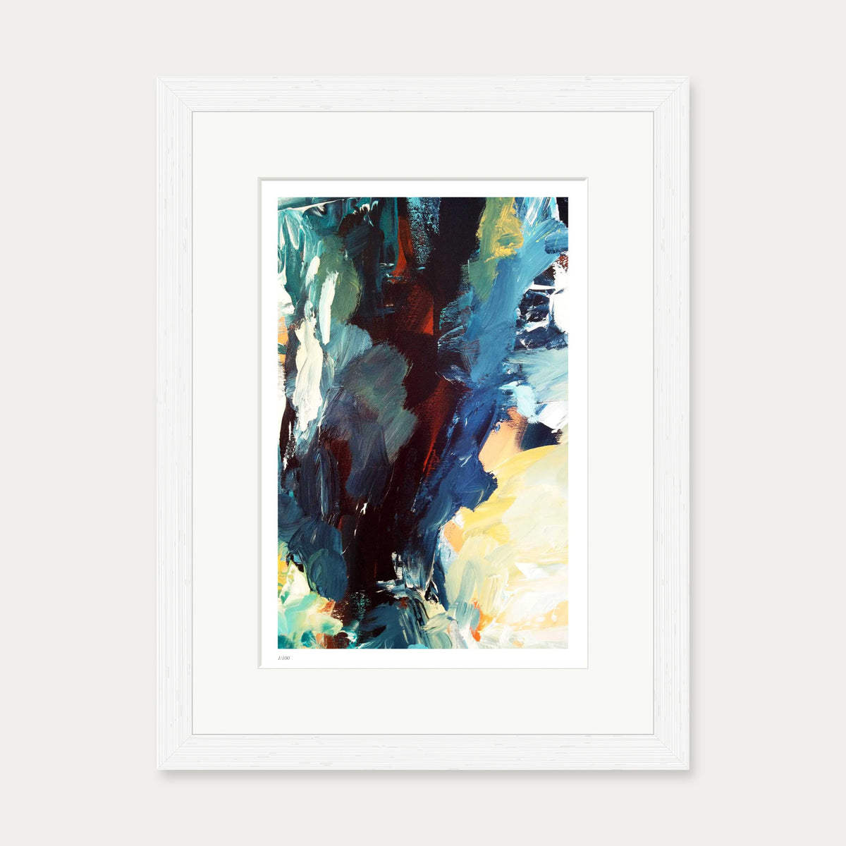 Colour Block 68 Limited Edition Print — 30 x 40 cm — White Frame