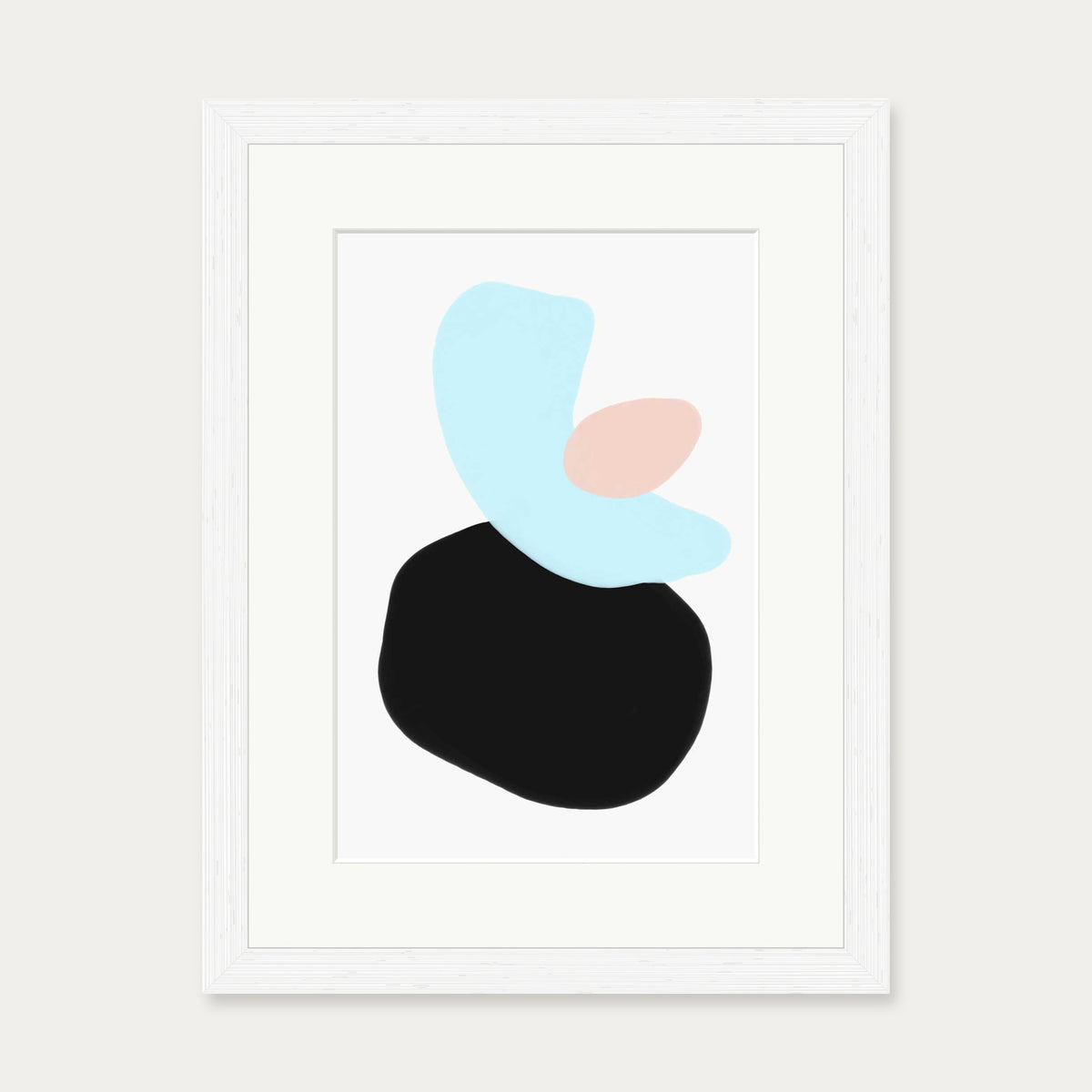 Colour Composition Art Print — 30 x 40 cm — White Frame