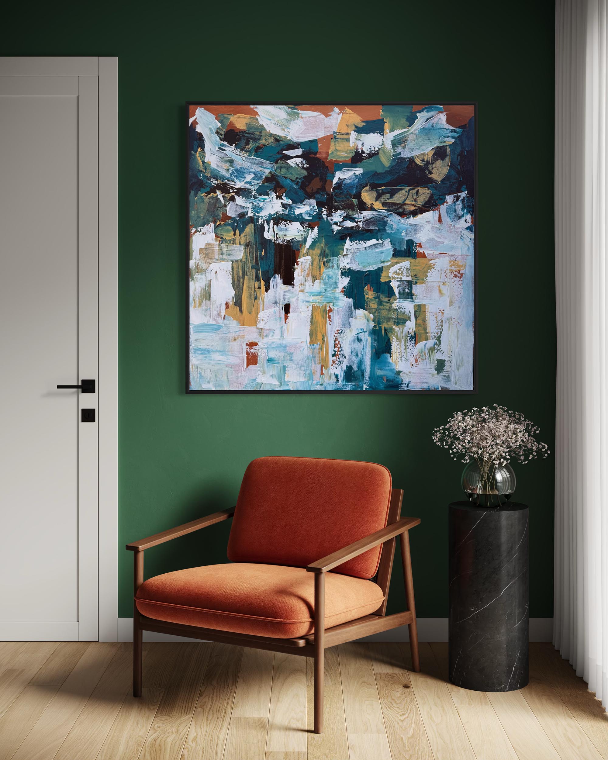 Unresolved | Original Painting | 100x100cm