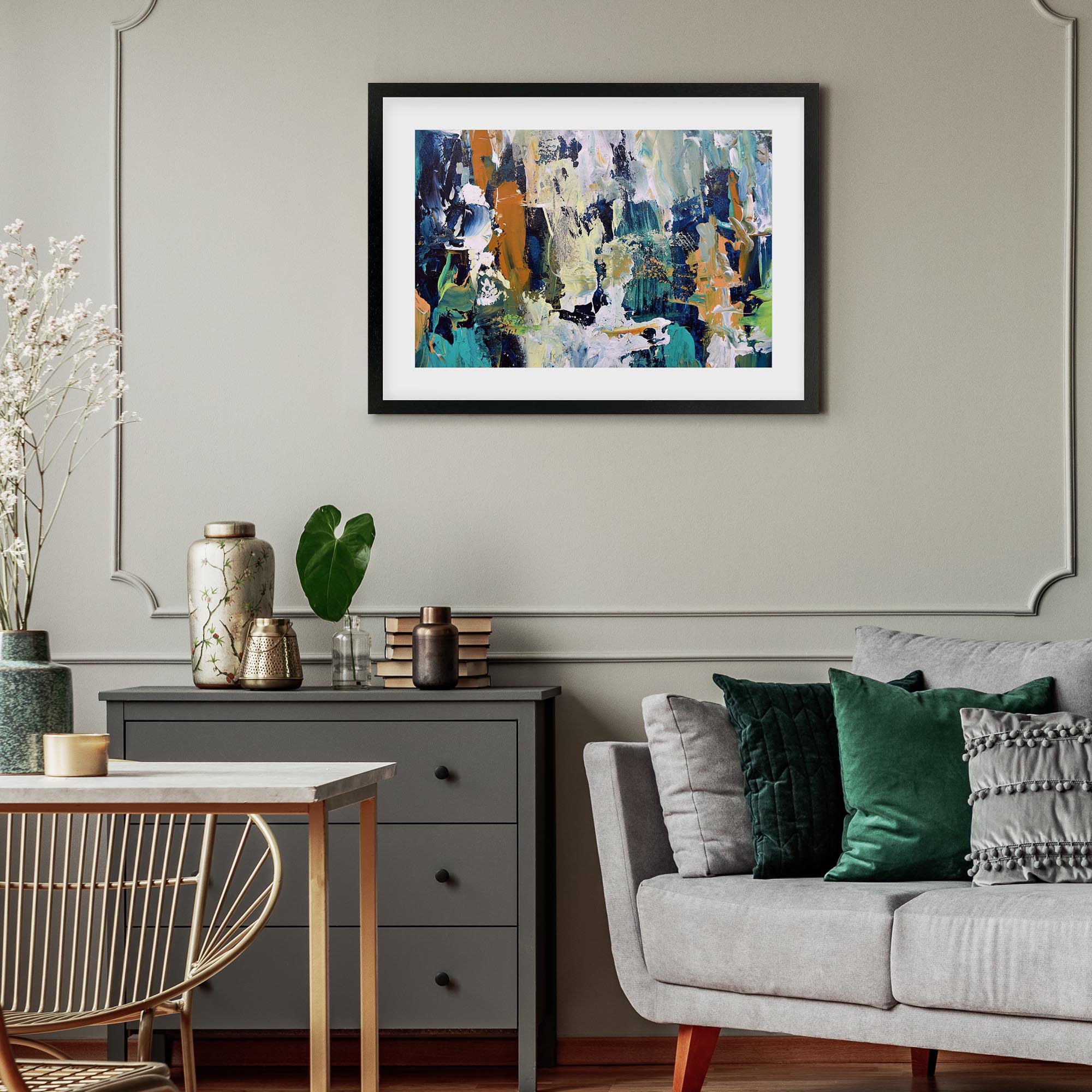 Abstract 284 Framed Art