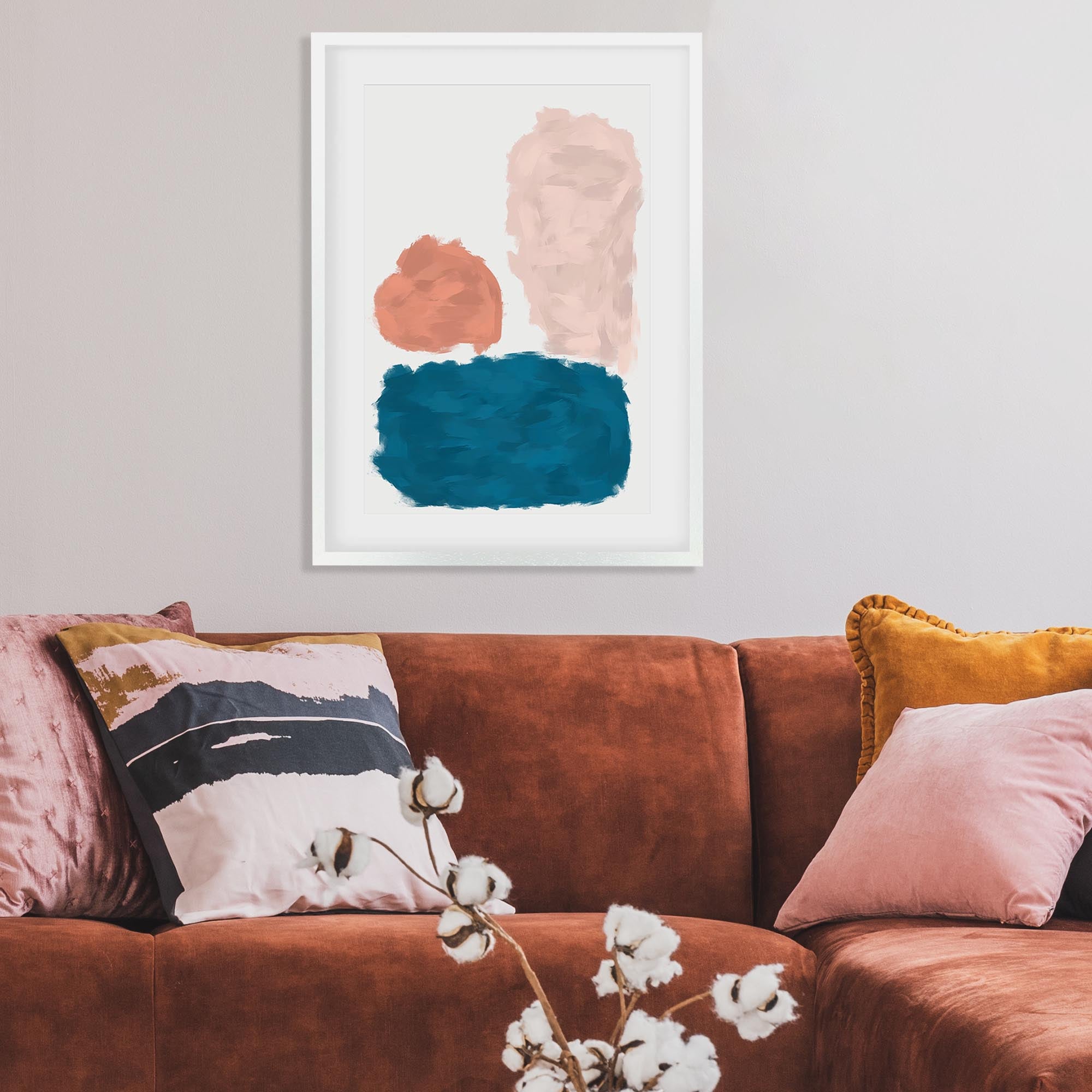 Abstract Colourful Framed Art