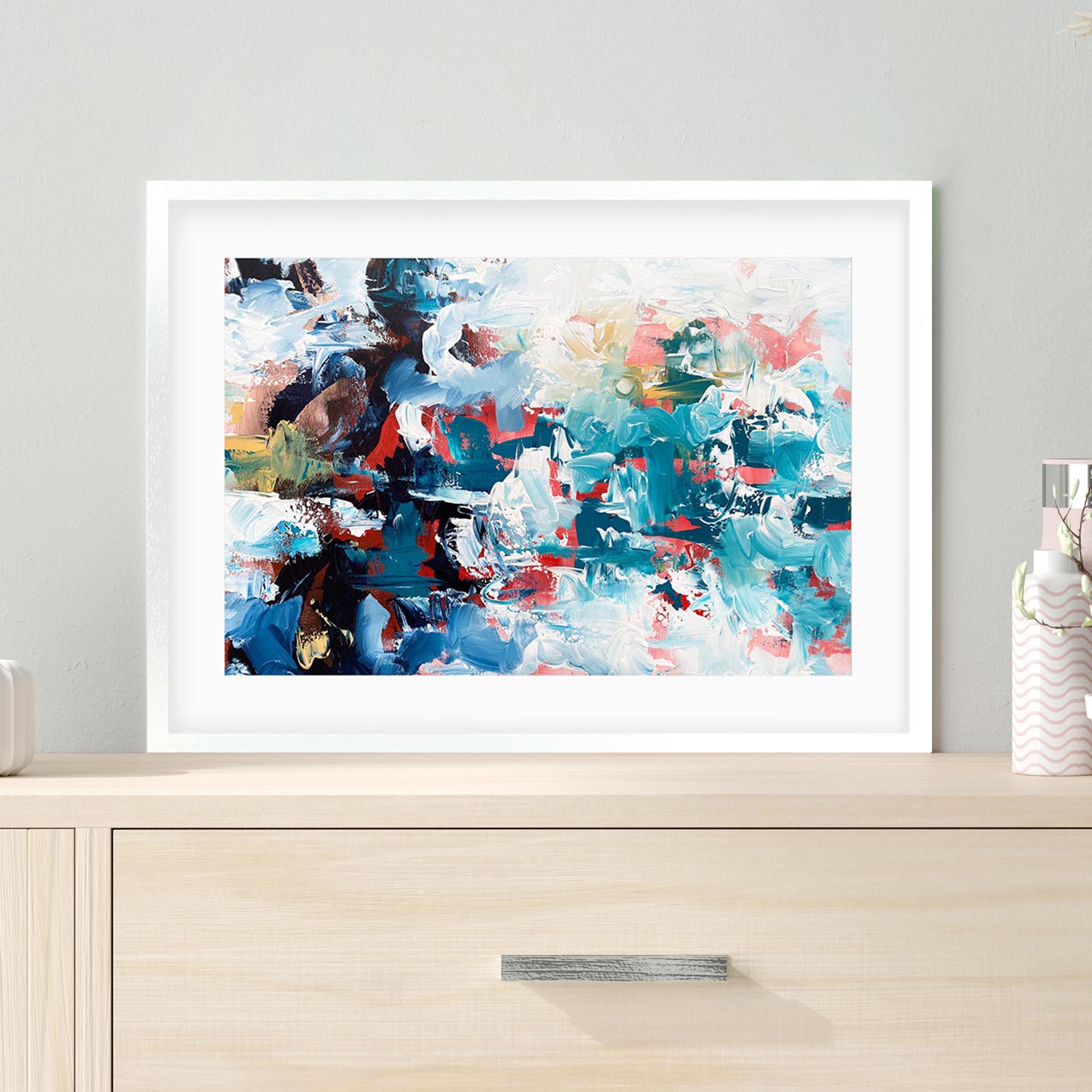 Abstract 498 Framed Art