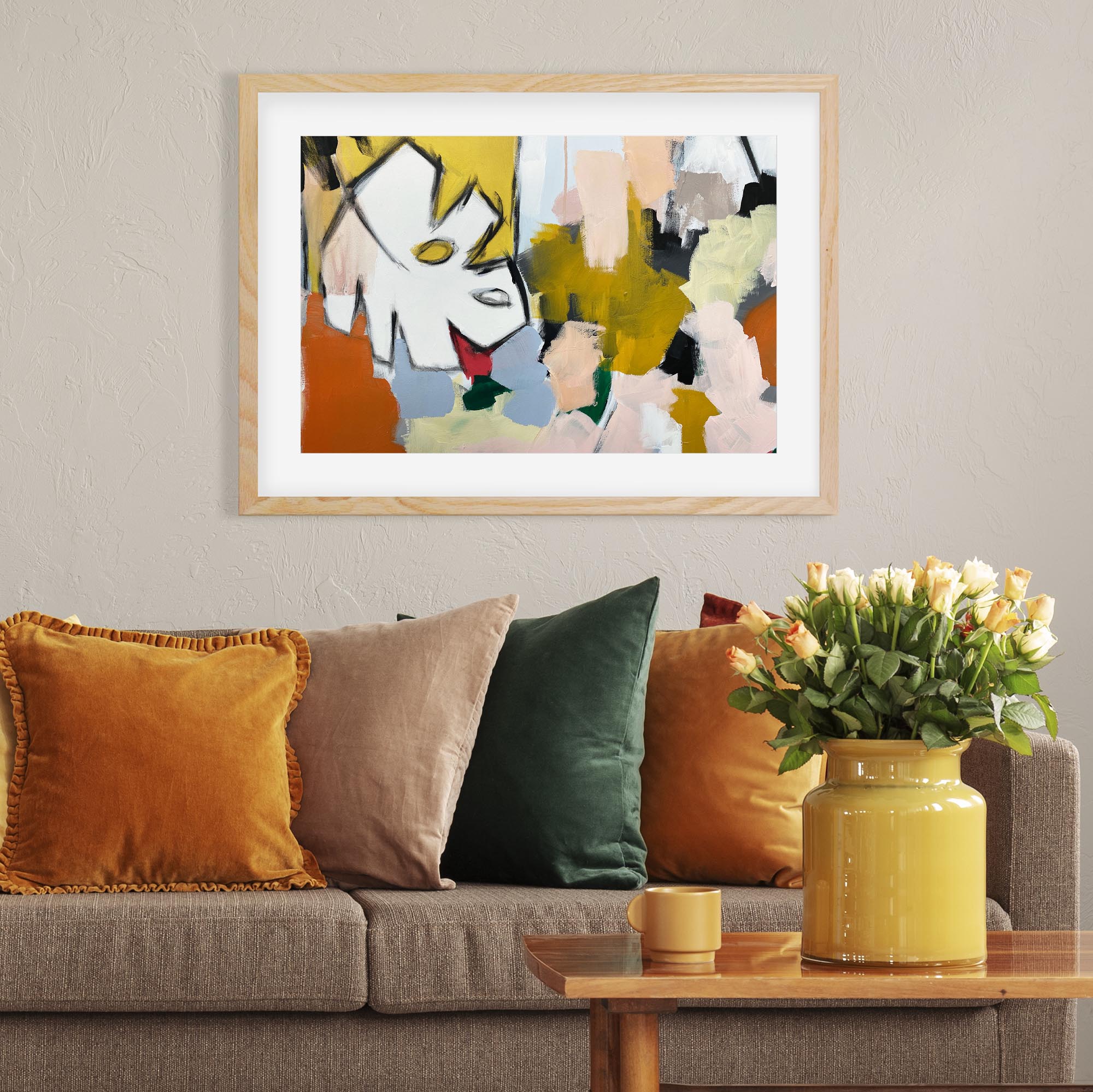 Abstraction 105 Framed Art