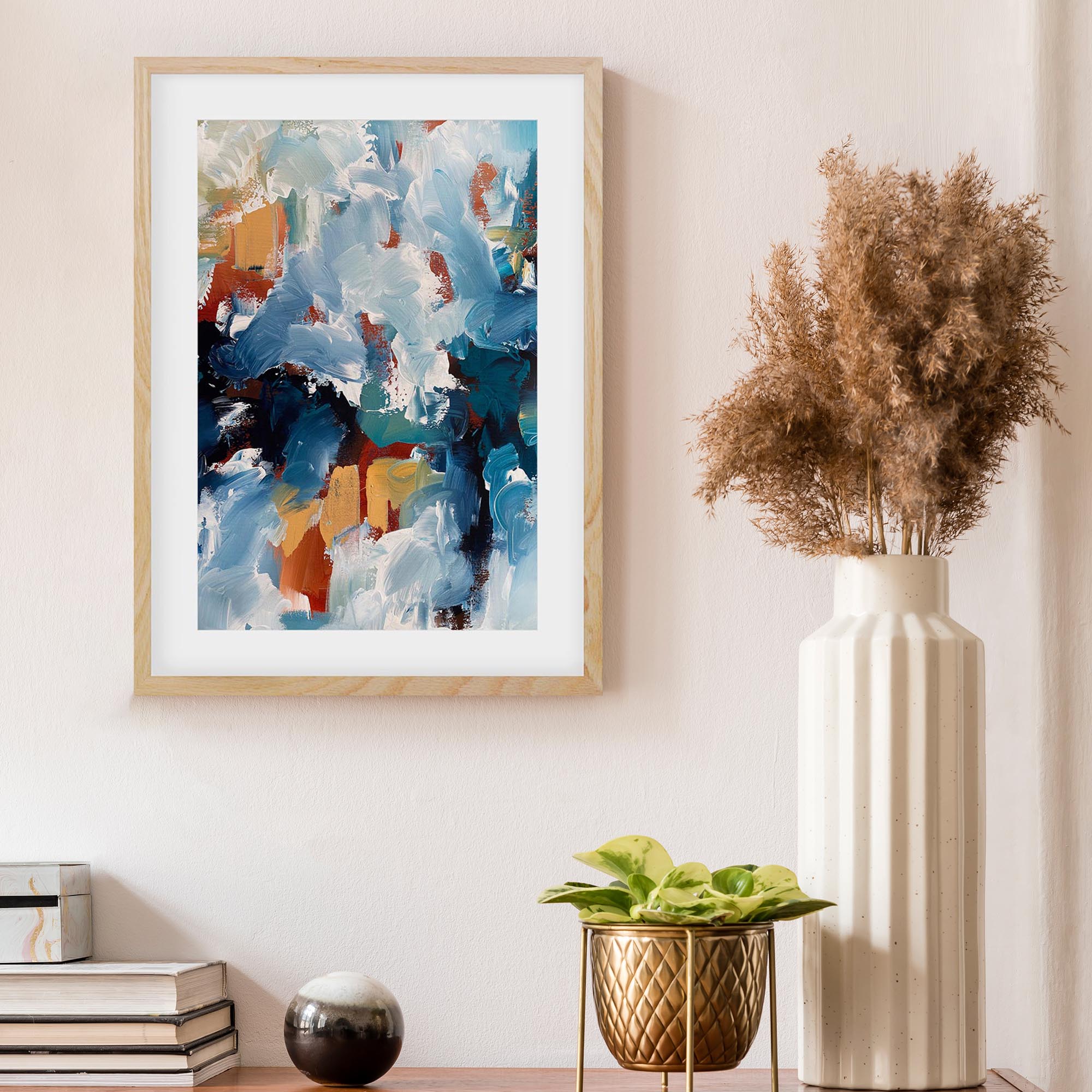 Abstract 484 Framed Art