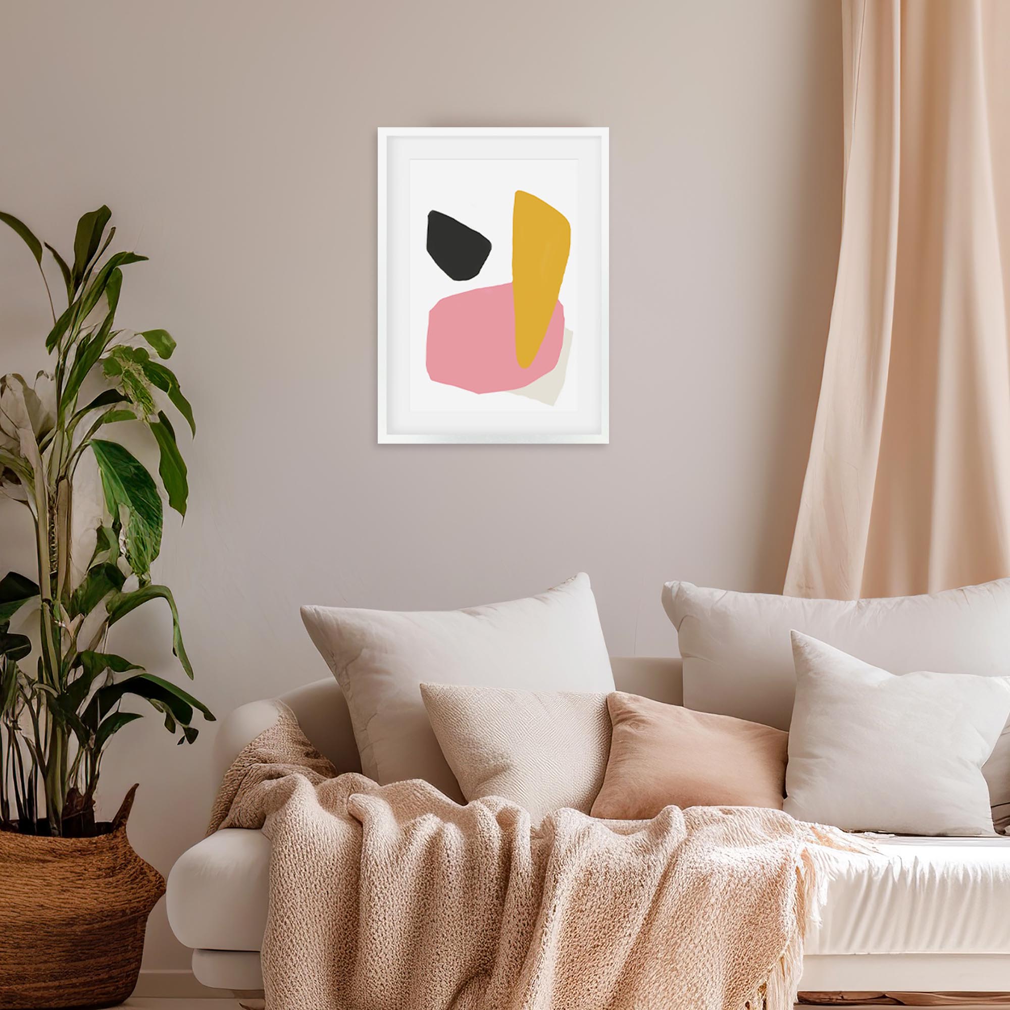 Colourful Shapes Framed Art