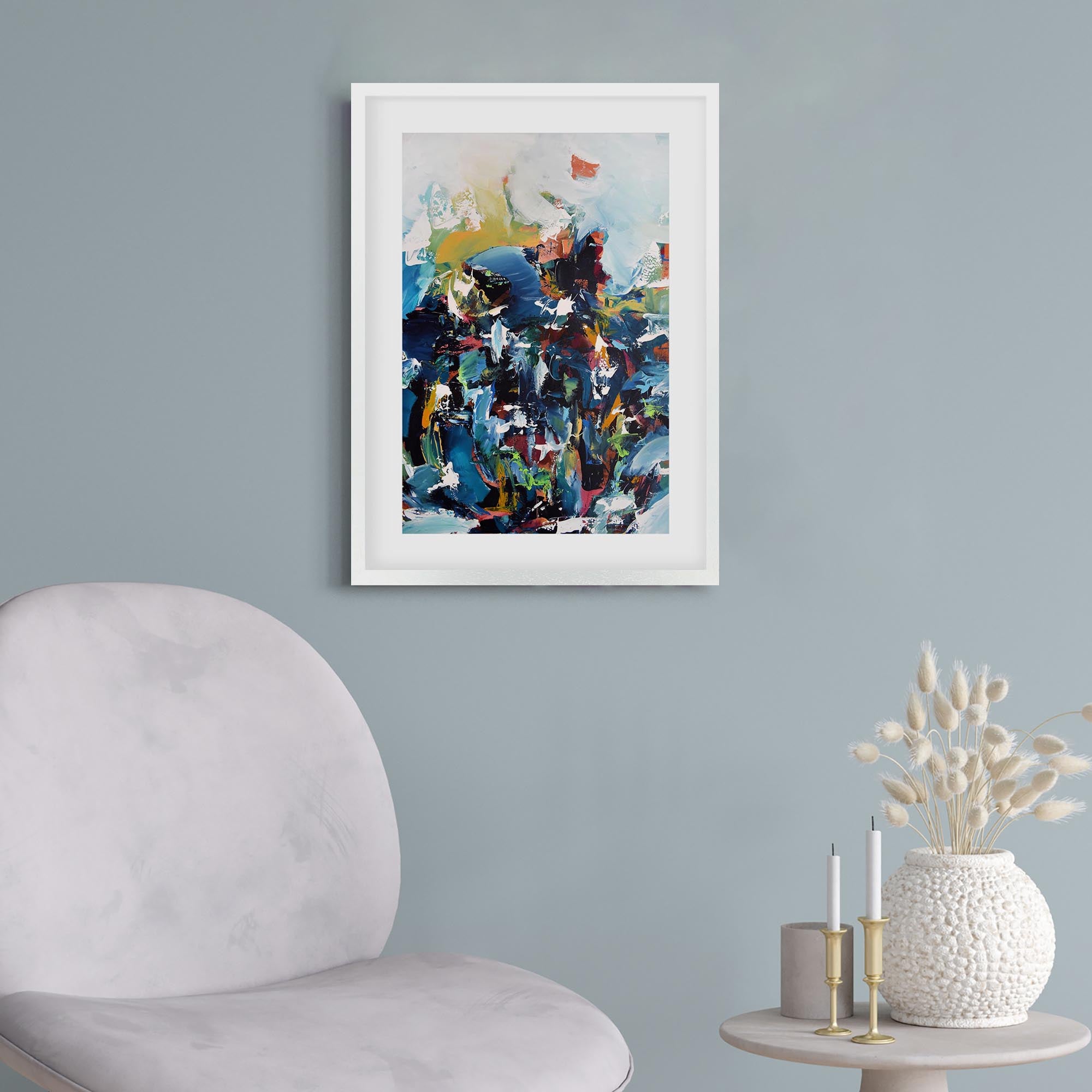 Abstract 432 Framed Art