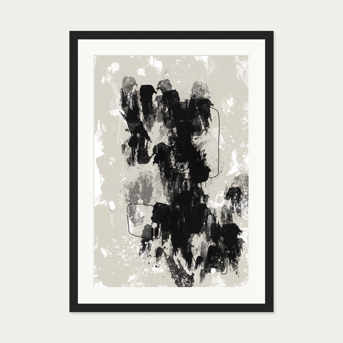 Construction Art Print — 50 x 70 cm — Black Frame