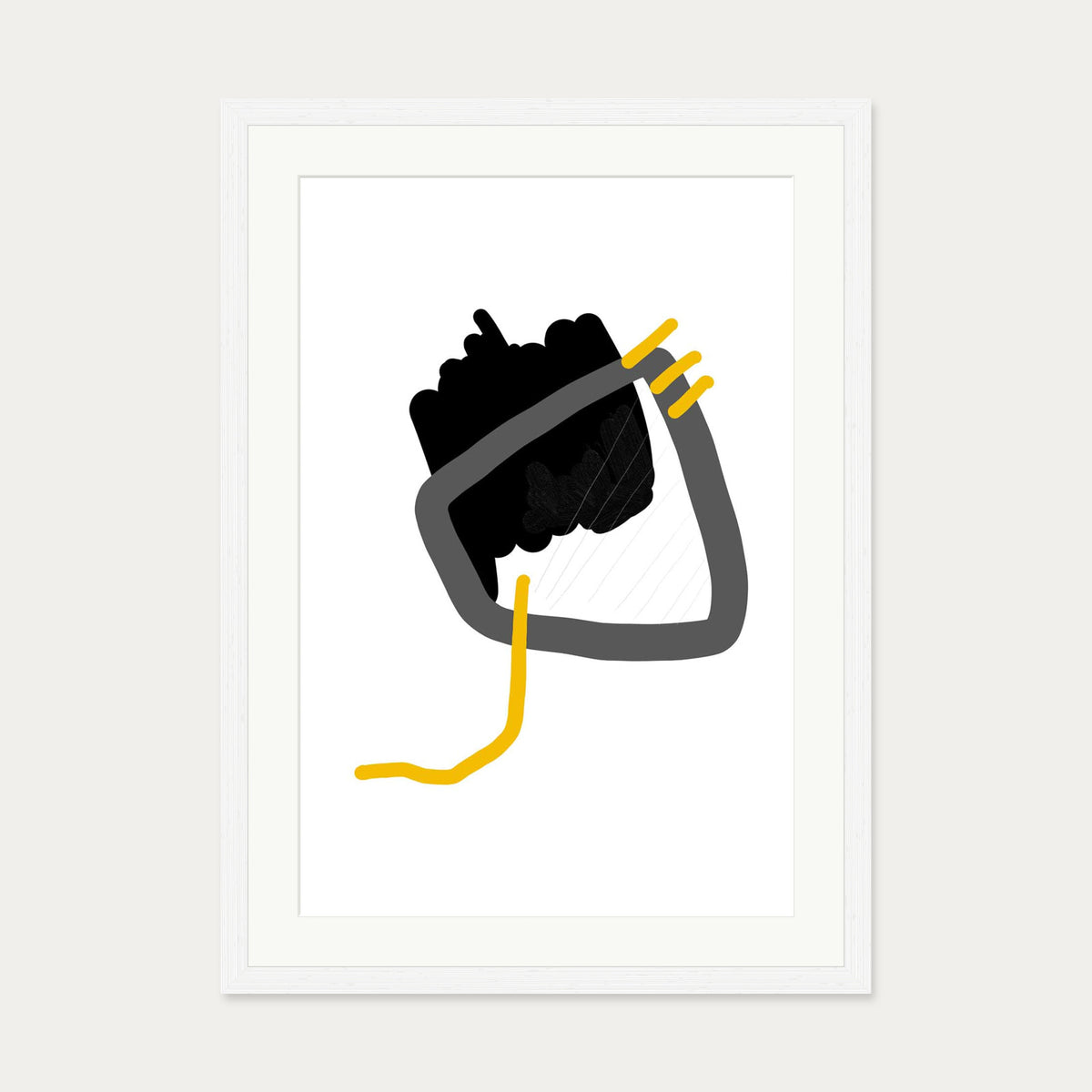 Contemporary 2 Art Print — 50 x 70 cm — White Frame