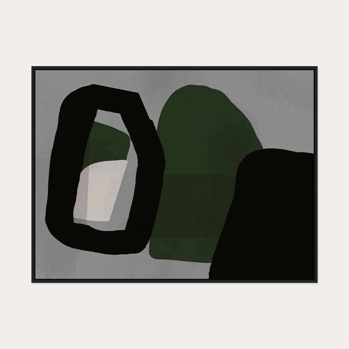Contemporary Study I Canvas Art — 90 x 120 cm — Black Frame