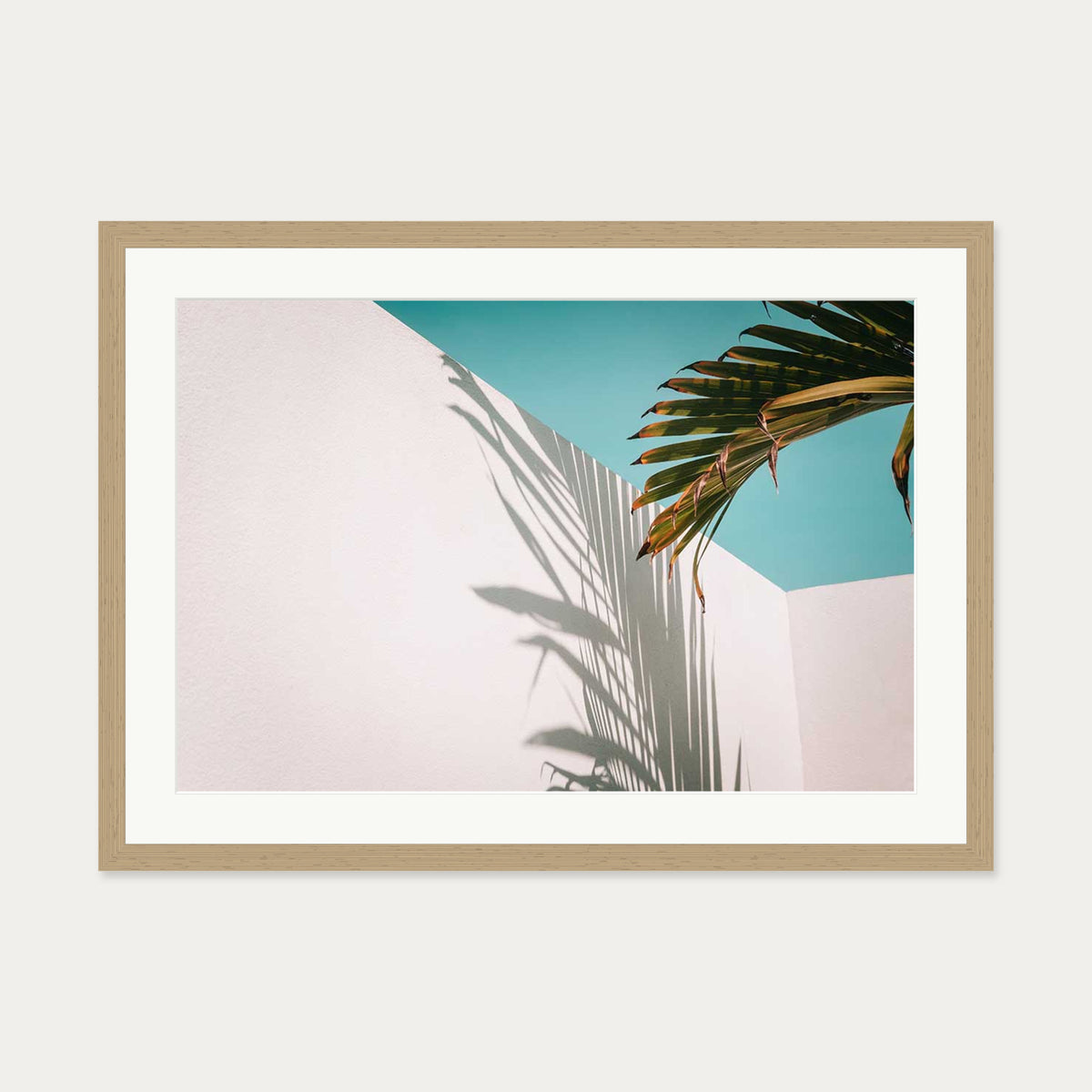 Contemporary View Wall Art Print — 50 x 70 cm — Oak Frame