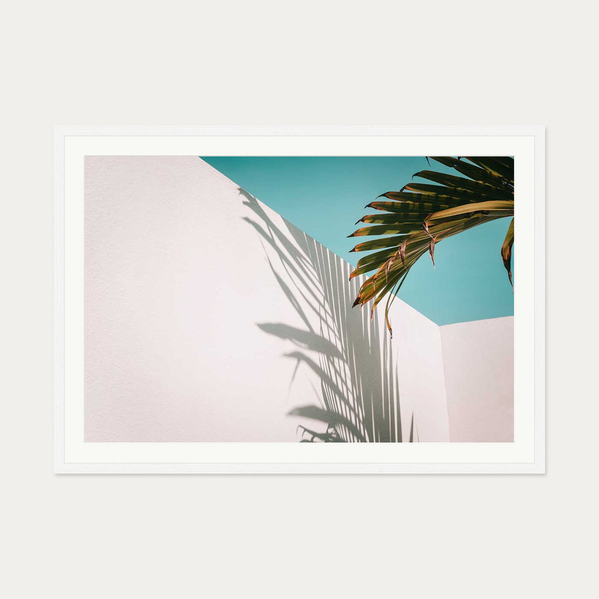 Contemporary View Wall Art Print — 70 x 100 cm — White Frame