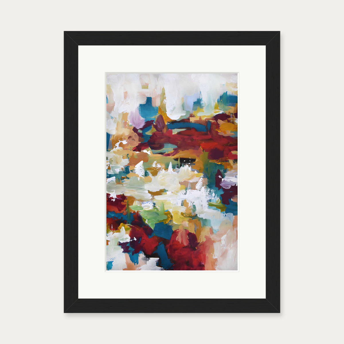 Abstract 412 Art Print — 30 x 40 cm — Black Frame