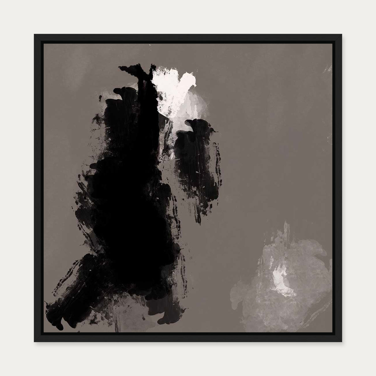Dark Hues Canvas Art — 50 x 50 cm — Black Frame
