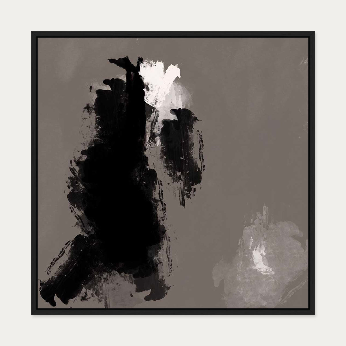 Dark Hues Canvas Art — 70 x 70 cm — Black Frame
