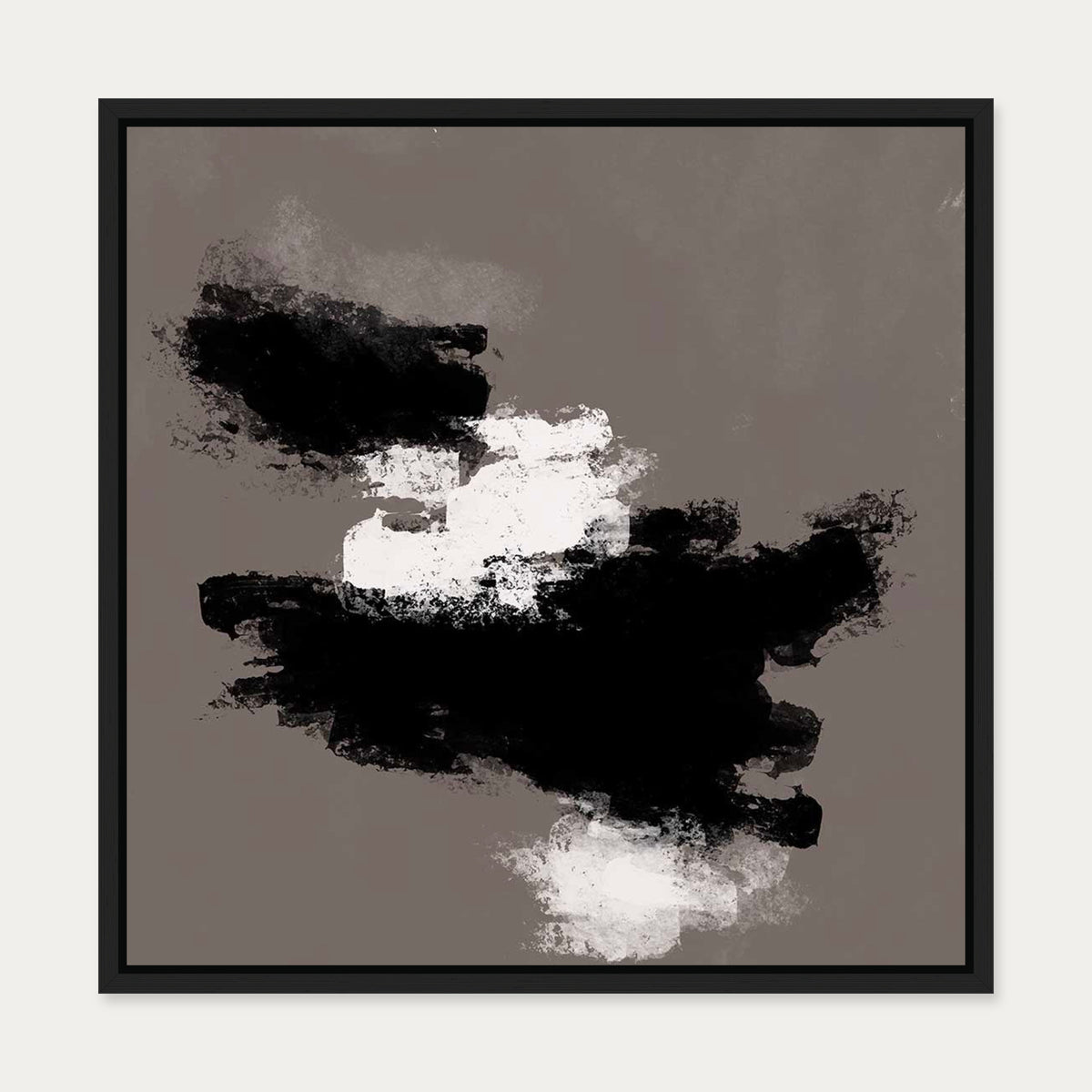 Dark Hues IV Canvas Art — 50 x 50 cm — Black Frame