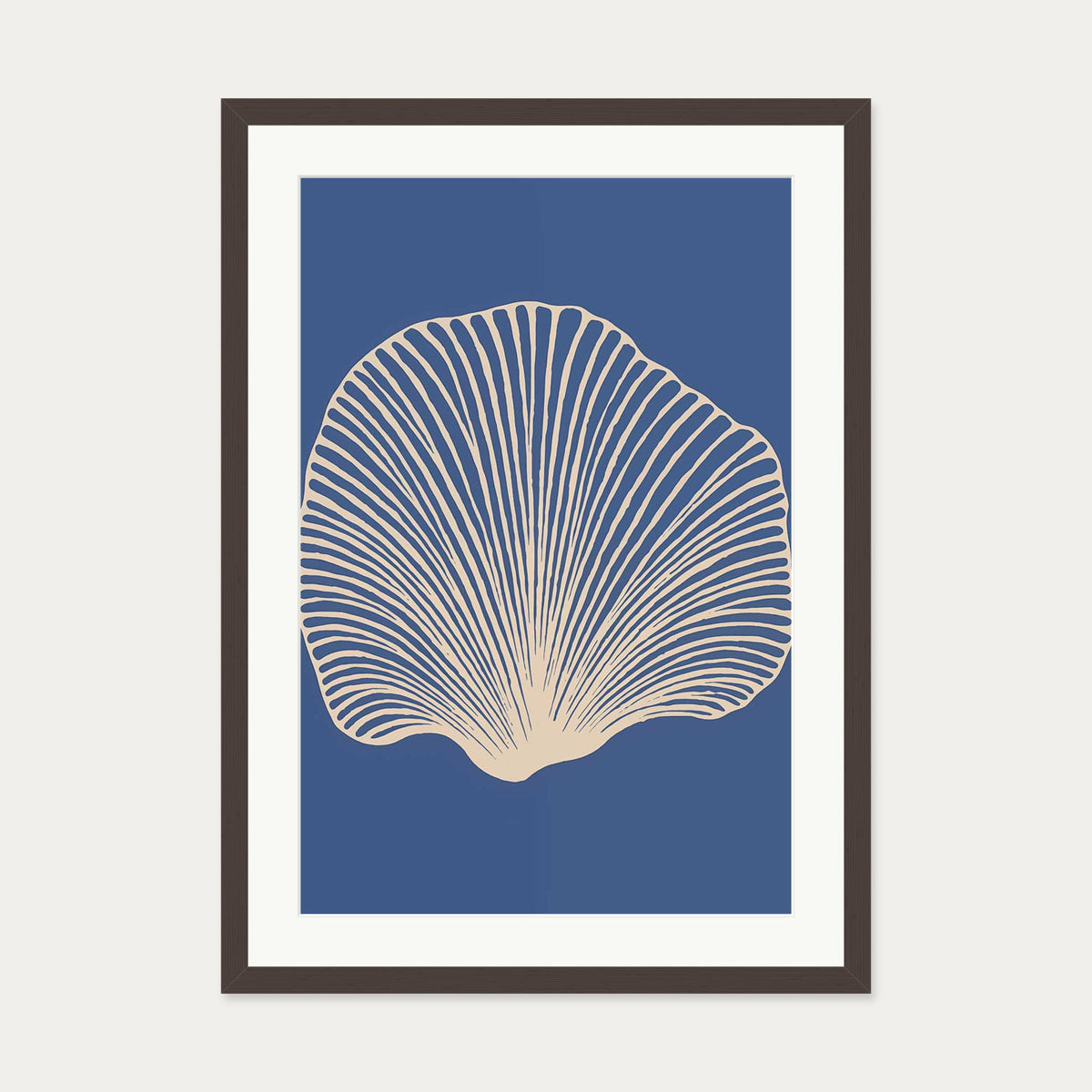 De Noche Art Print — 50 x 70 cm — Brown Frame