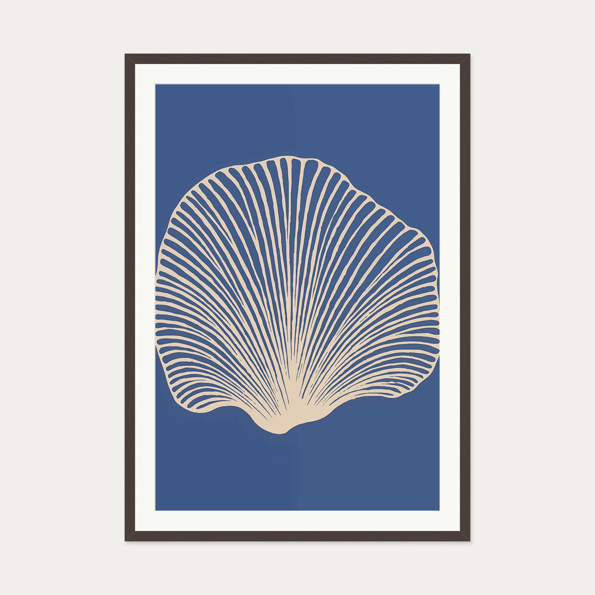 De Noche Art Print — 70 x 100 cm — Brown Frame