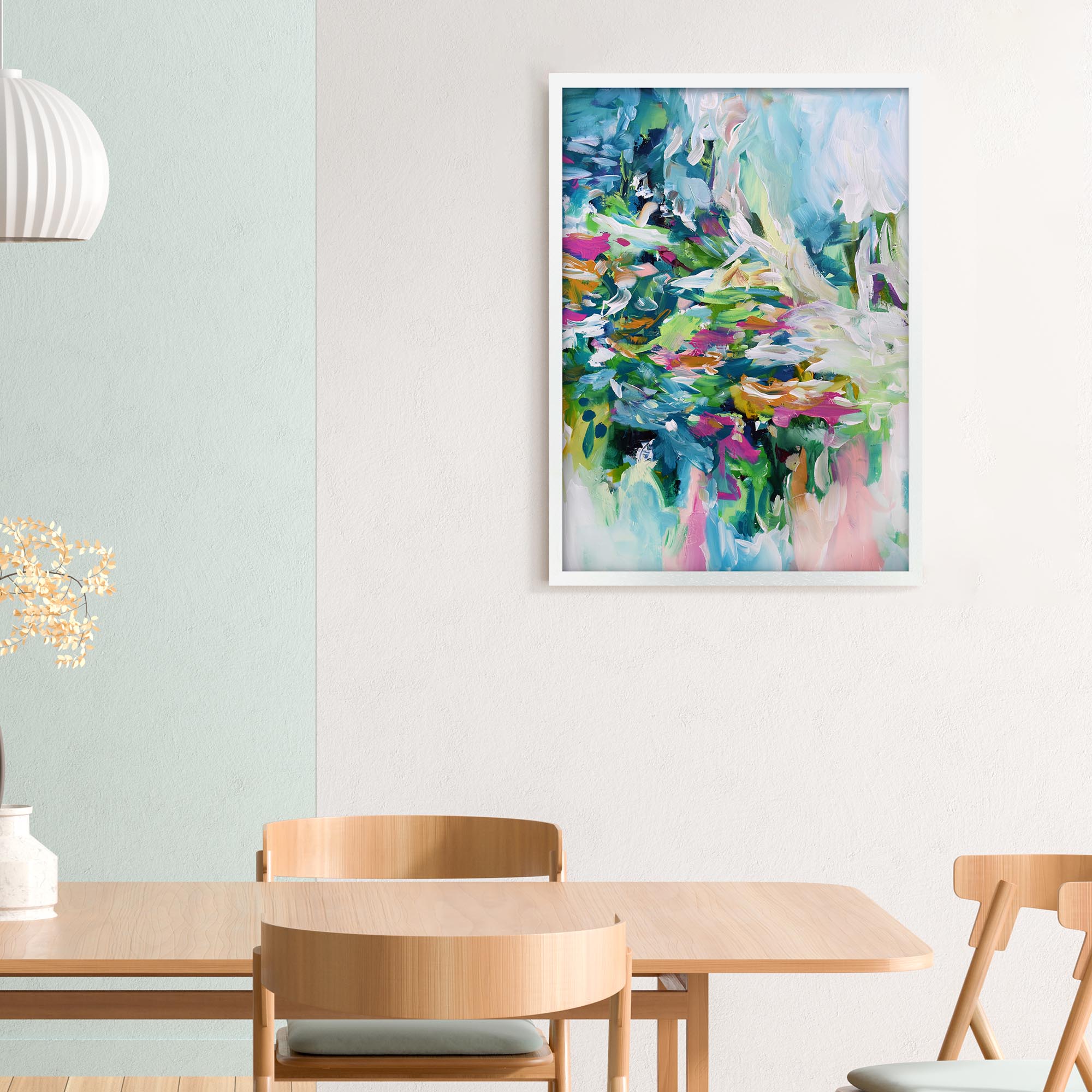 Abstract 150 Framed Art