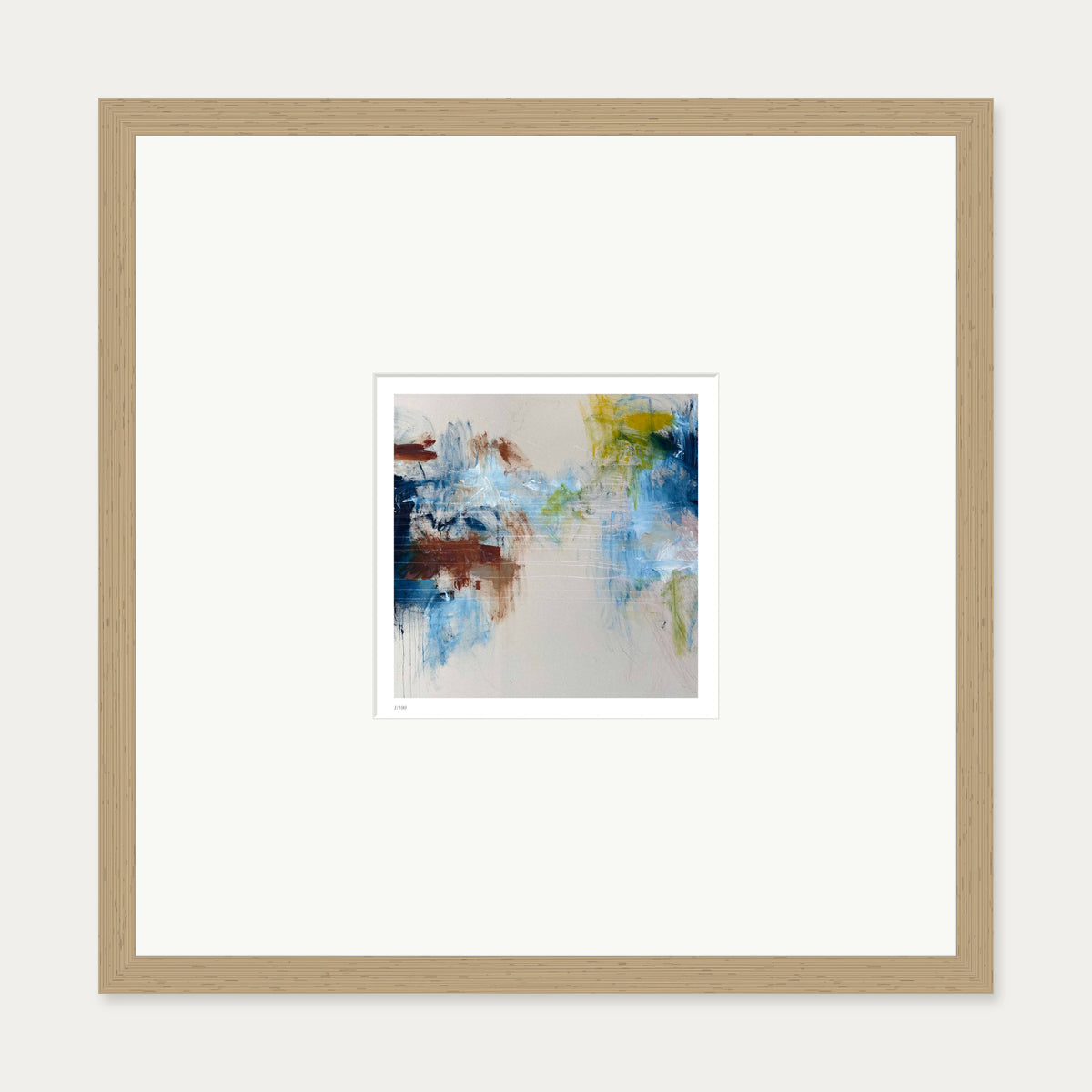 Distant Echo II Limited Edition Print — 50 x 50 cm — Oak Frame