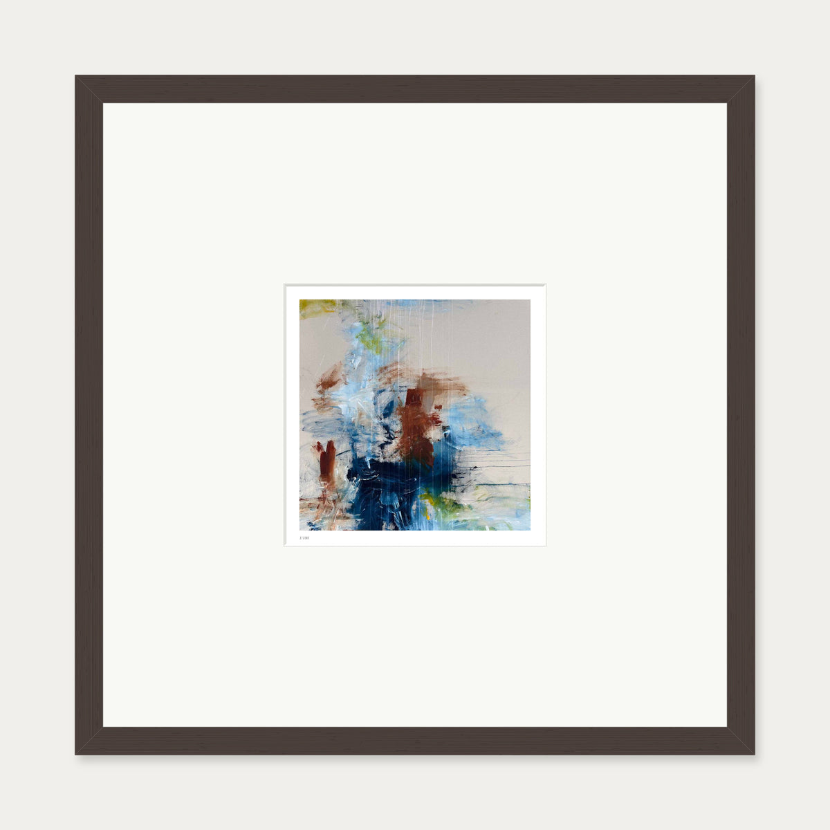 Distant Echo Limited Edition Print — 50 x 50 cm — Brown Frame