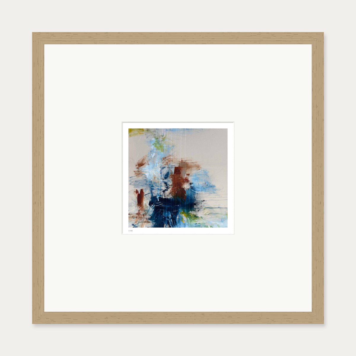 Distant Echo Limited Edition Print — 50 x 50 cm — Oak Frame