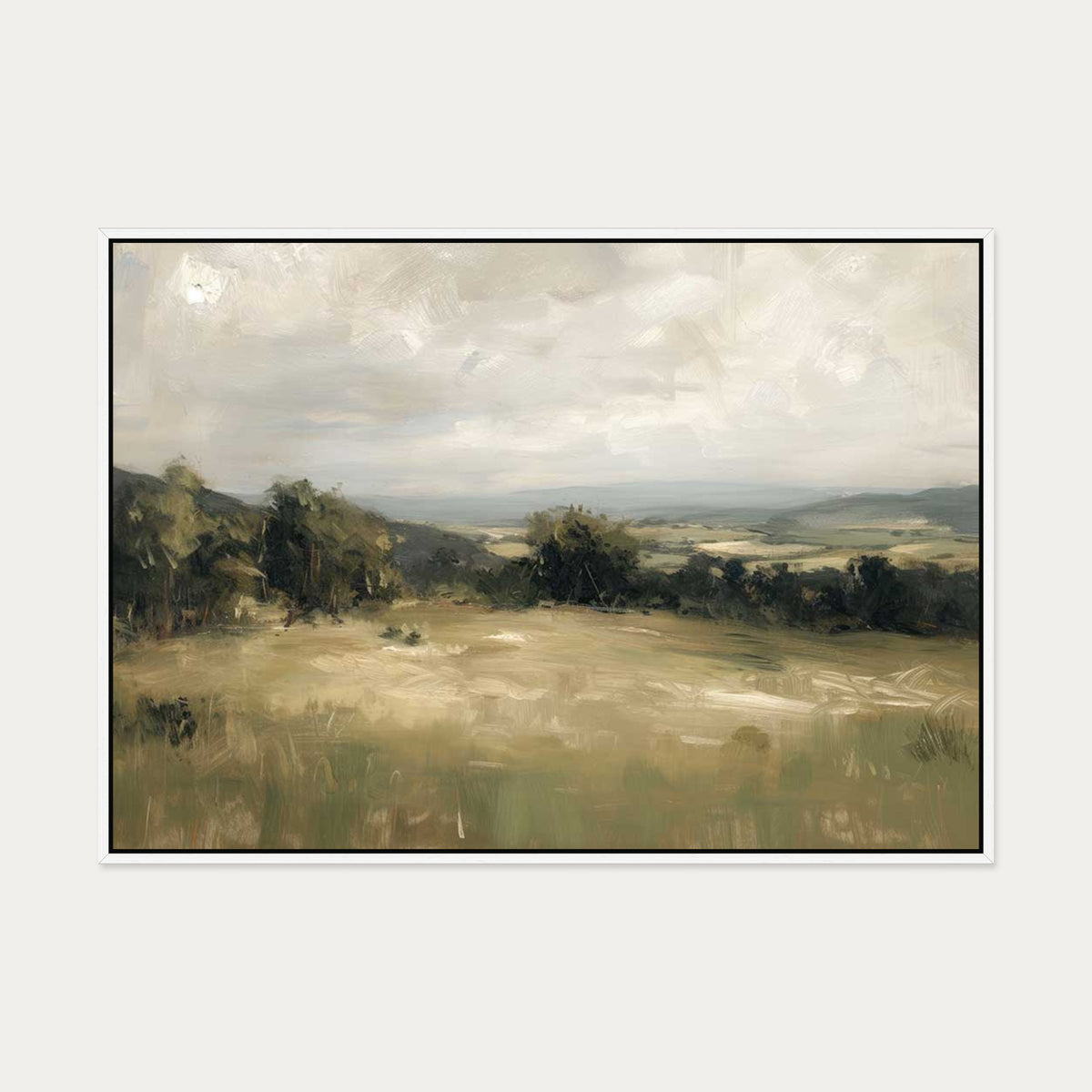 Distant Horizons Canvas Art — 70 x 100 cm — White Frame