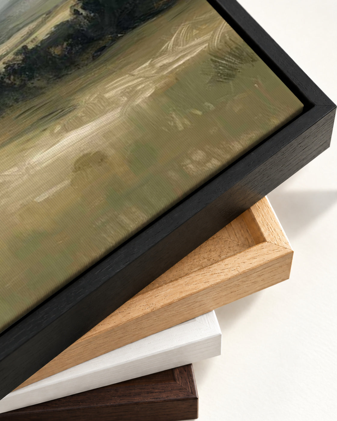 Distant Horizons Canvas Art — framed canvas corner and wrapped canvas detail