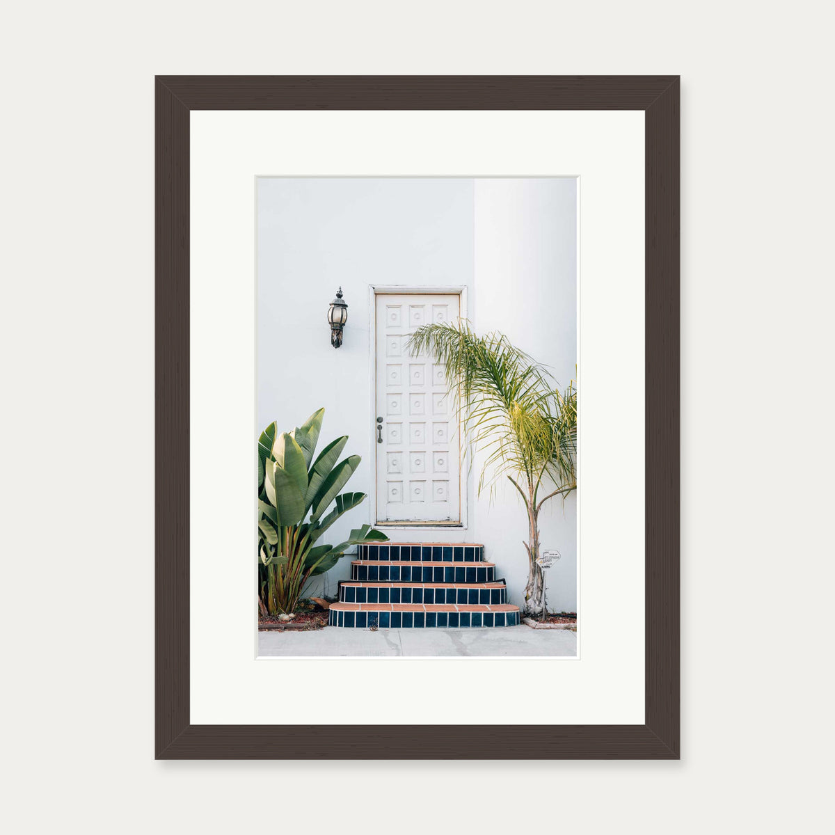 Door Tales II Art Print — 30 x 40 cm — Brown Frame