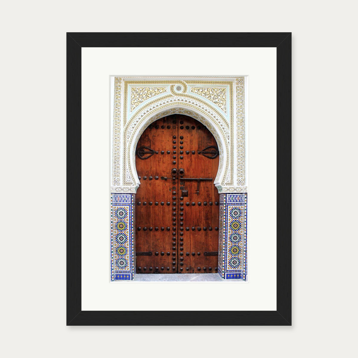 Door To Marrakech Poster — 30 x 40 cm — Black Frame