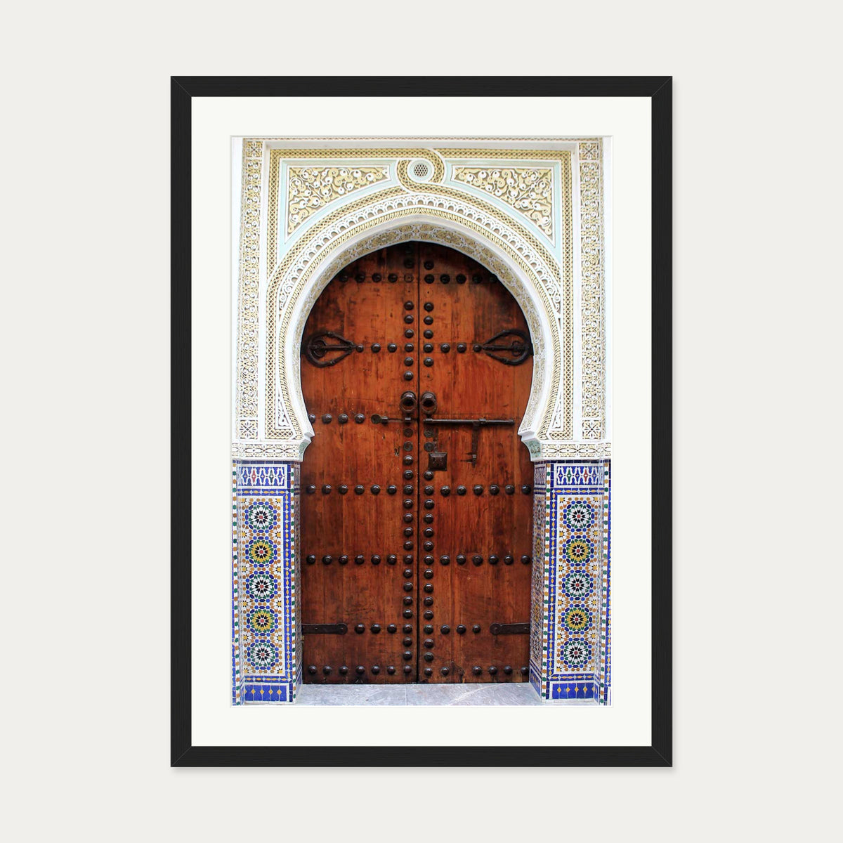Door To Marrakech Poster — 50 x 70 cm — Black Frame