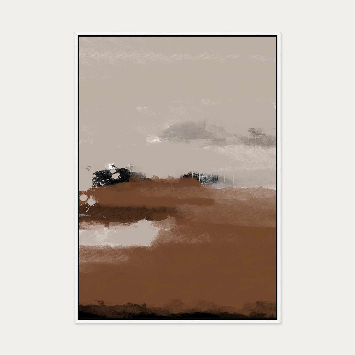 Dusk Canvas Art — 70 x 100 cm — White Frame